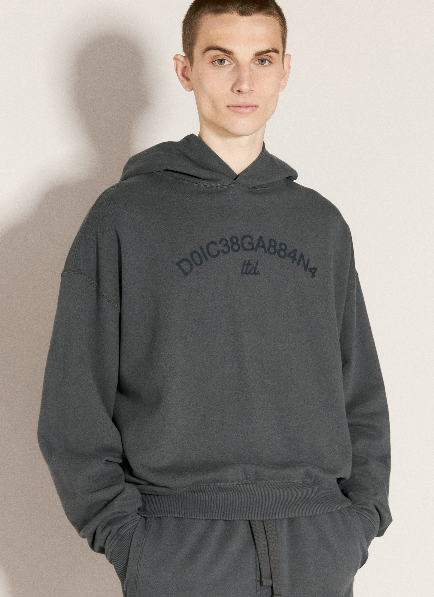 Dolce & Gabbana Men Cropped Hooded Sweatshirt DOLCE & GABBANA