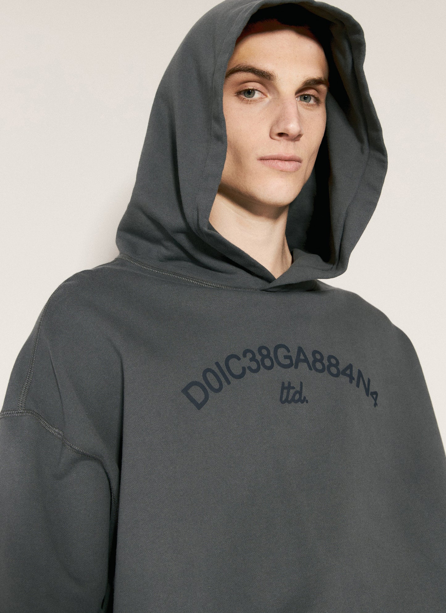 Dolce & Gabbana Men Cropped Hooded Sweatshirt DOLCE & GABBANA