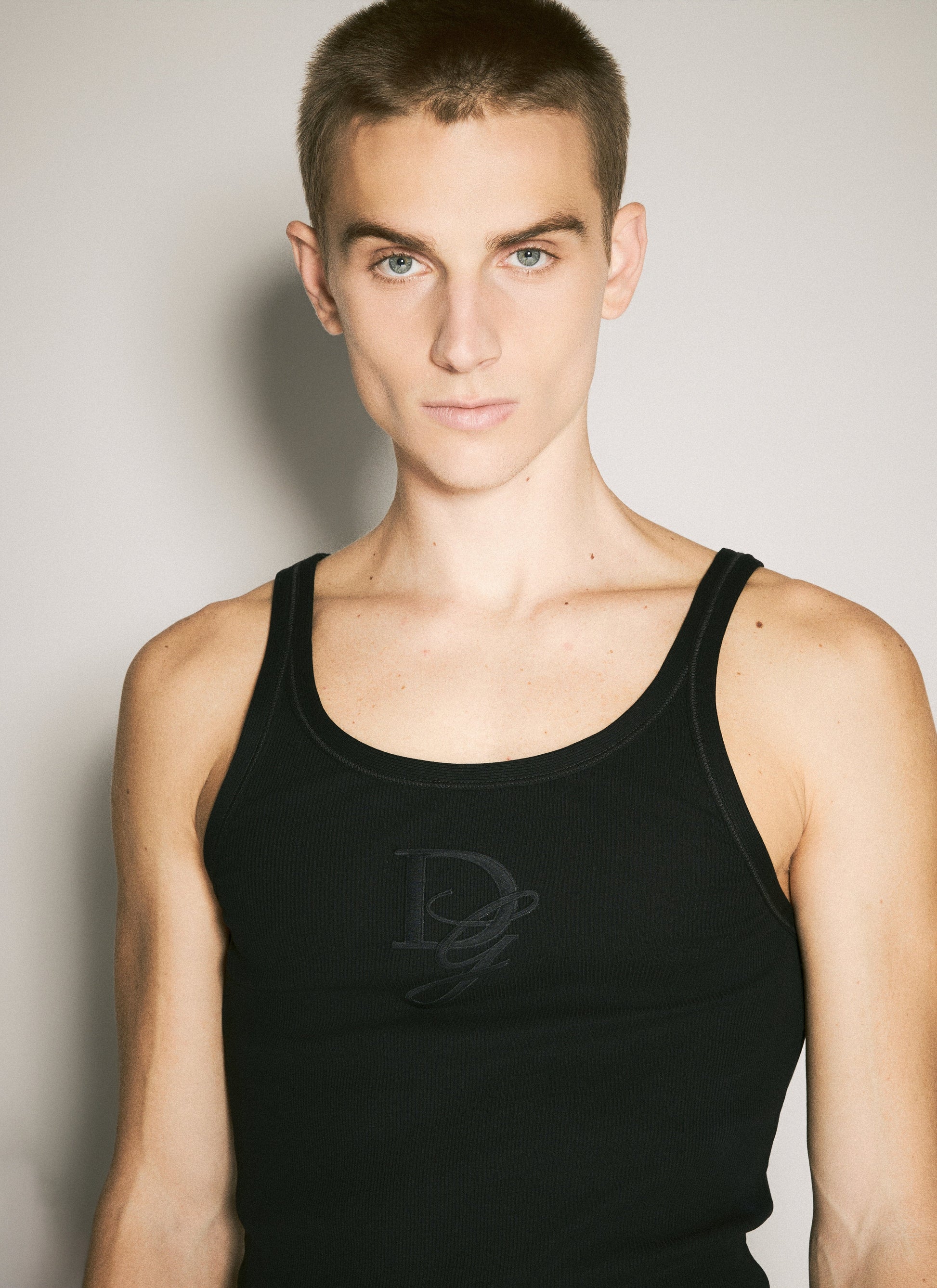 Dolce & Gabbana Men Logo Embroidery Tank Top DOLCE & GABBANA