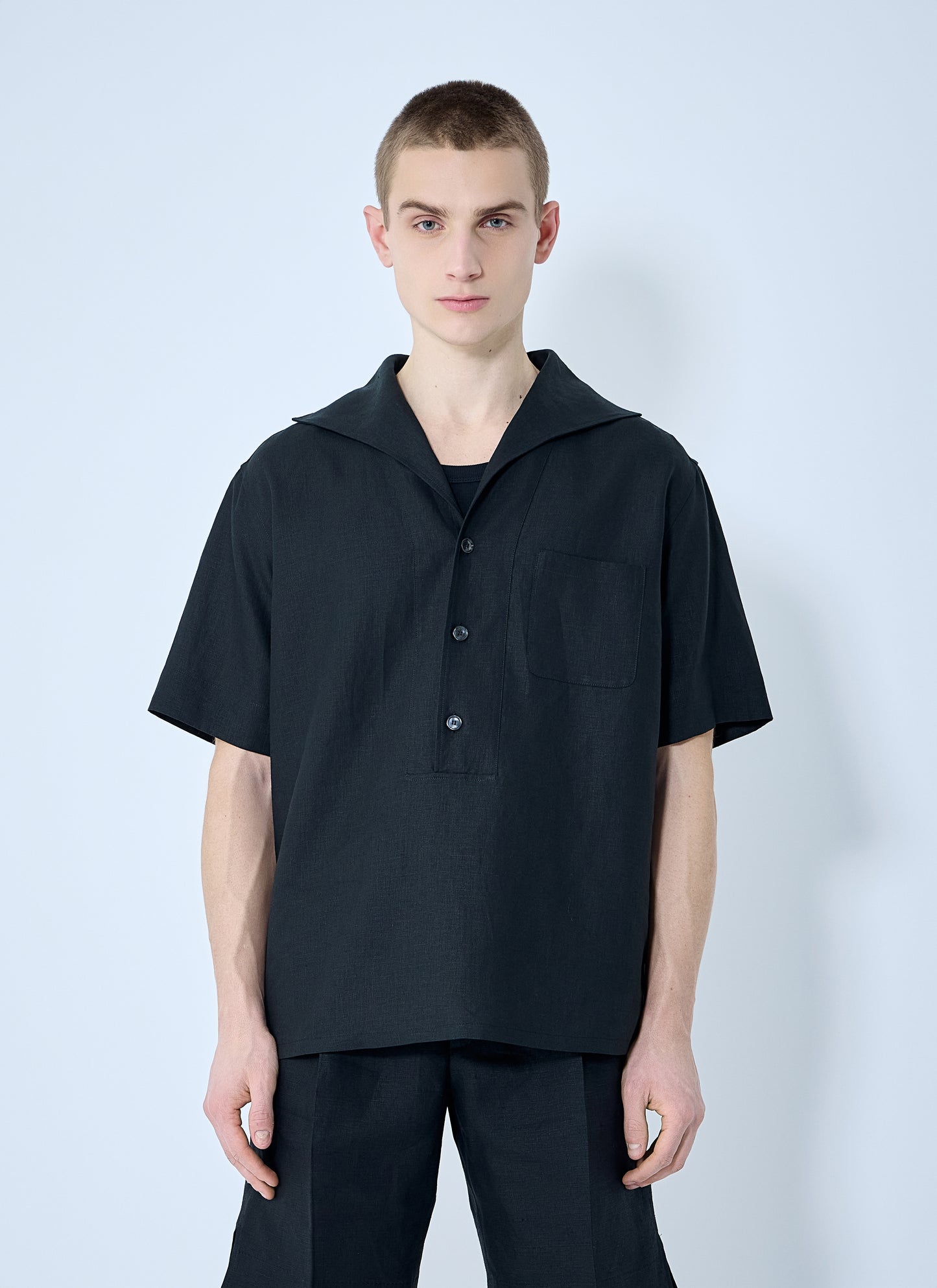 Dolce & Gabbana Men Linen Polo Shirt DOLCE & GABBANA