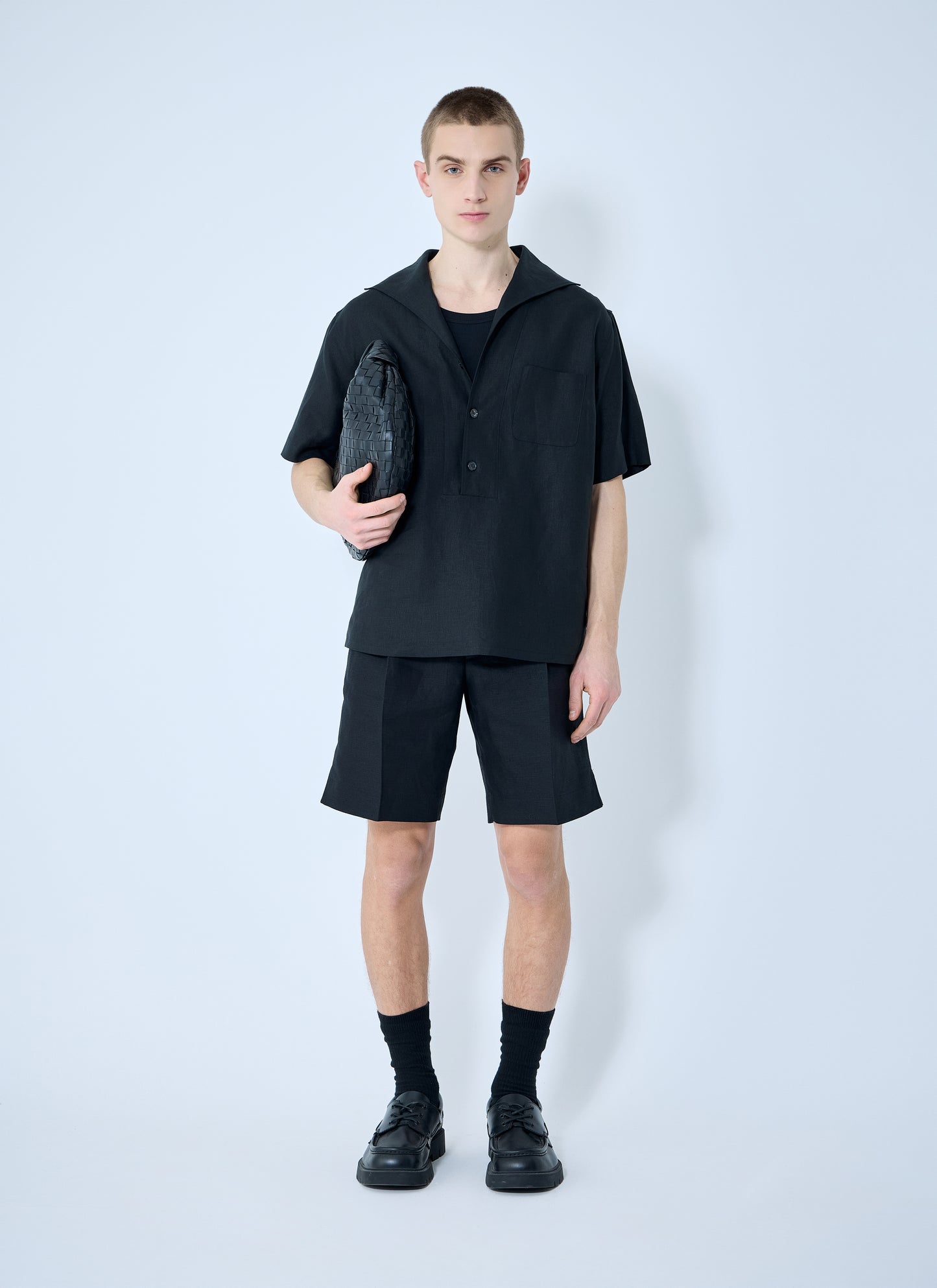 Dolce & Gabbana Men Linen Polo Shirt DOLCE & GABBANA