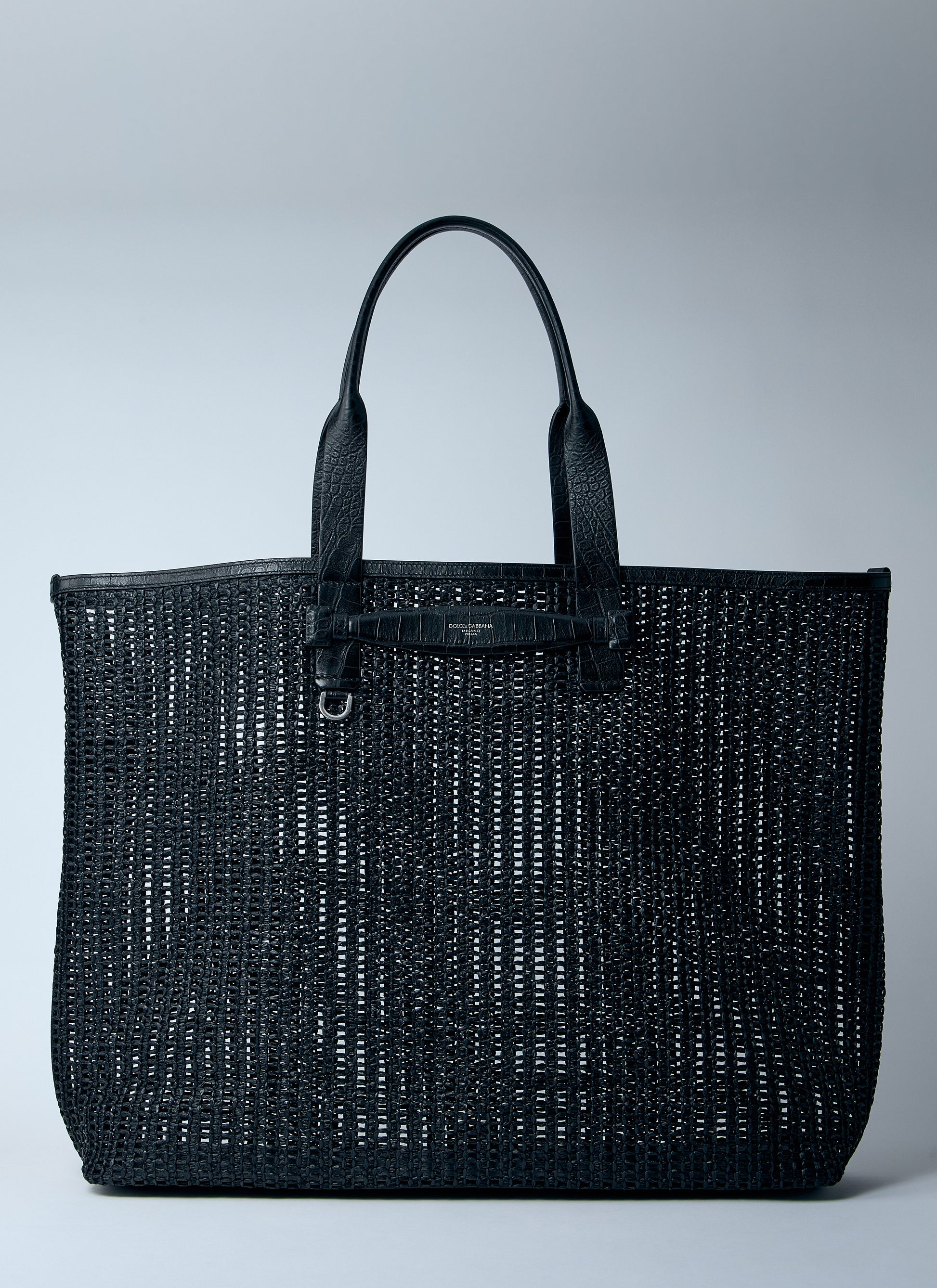Dolce & Gabbana Men Woven Mesh Tote Bag DOLCE & GABBANA