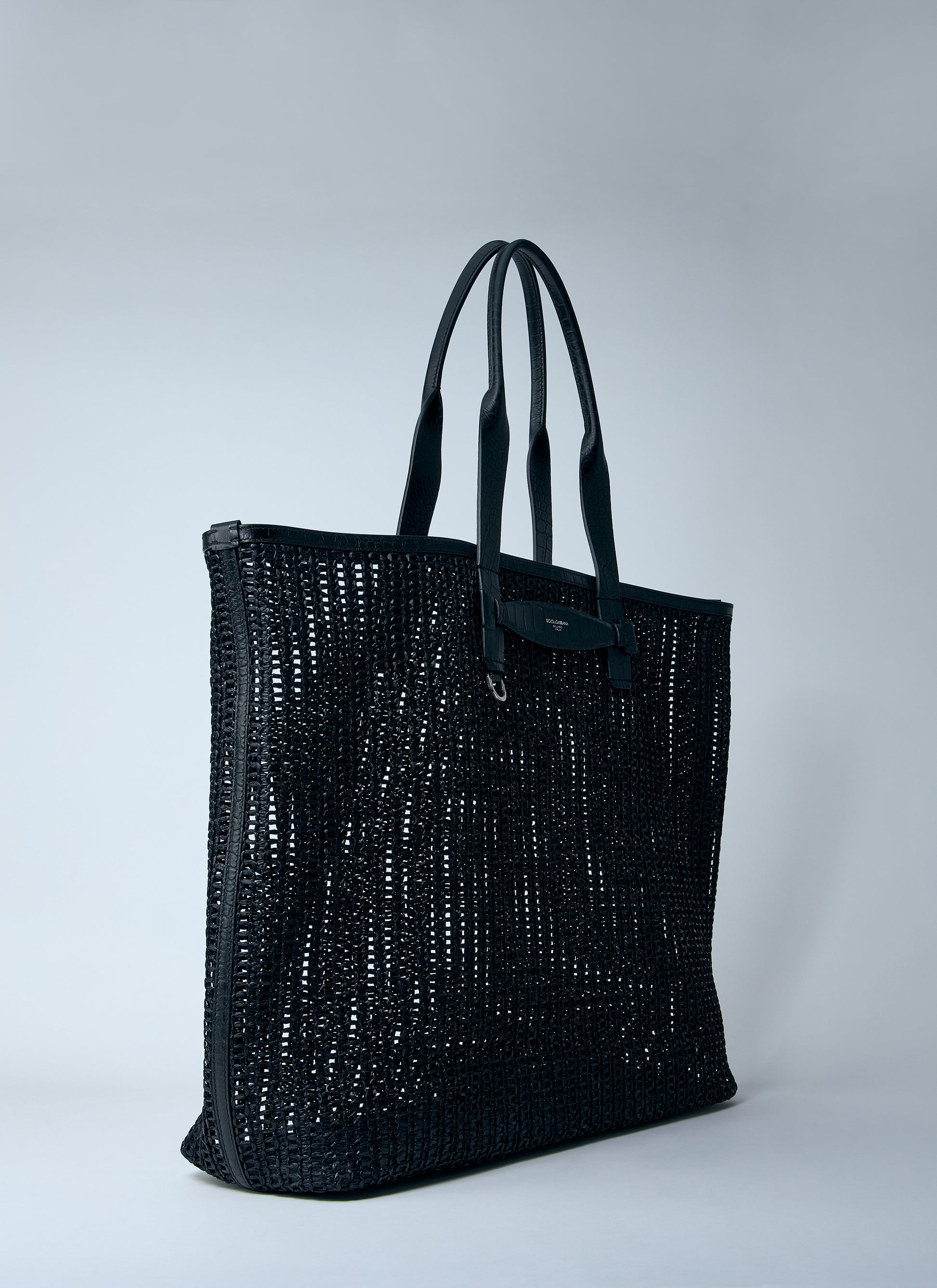 Dolce & Gabbana Men Woven Mesh Tote Bag DOLCE & GABBANA