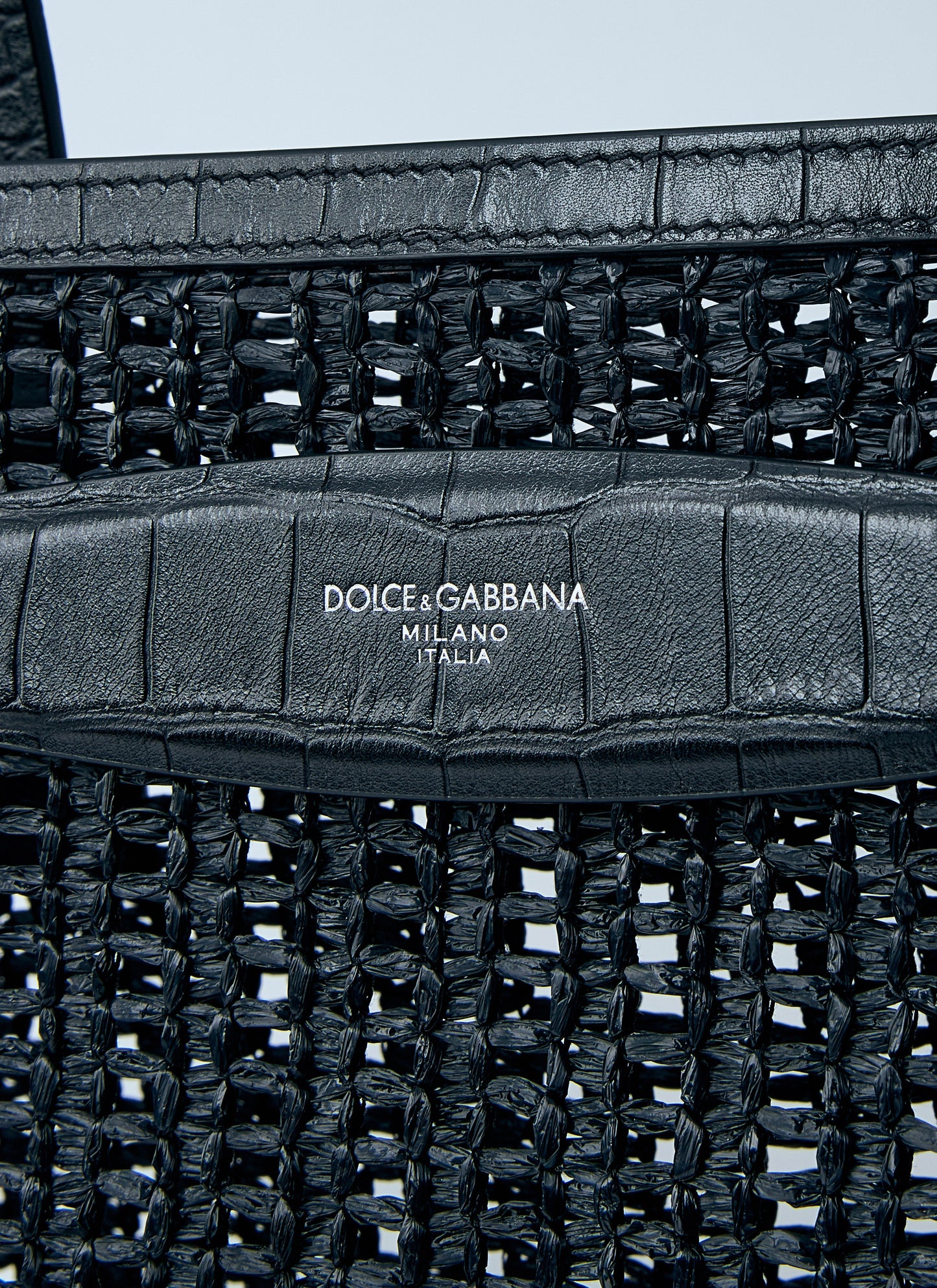 Dolce & Gabbana Men Woven Mesh Tote Bag DOLCE & GABBANA