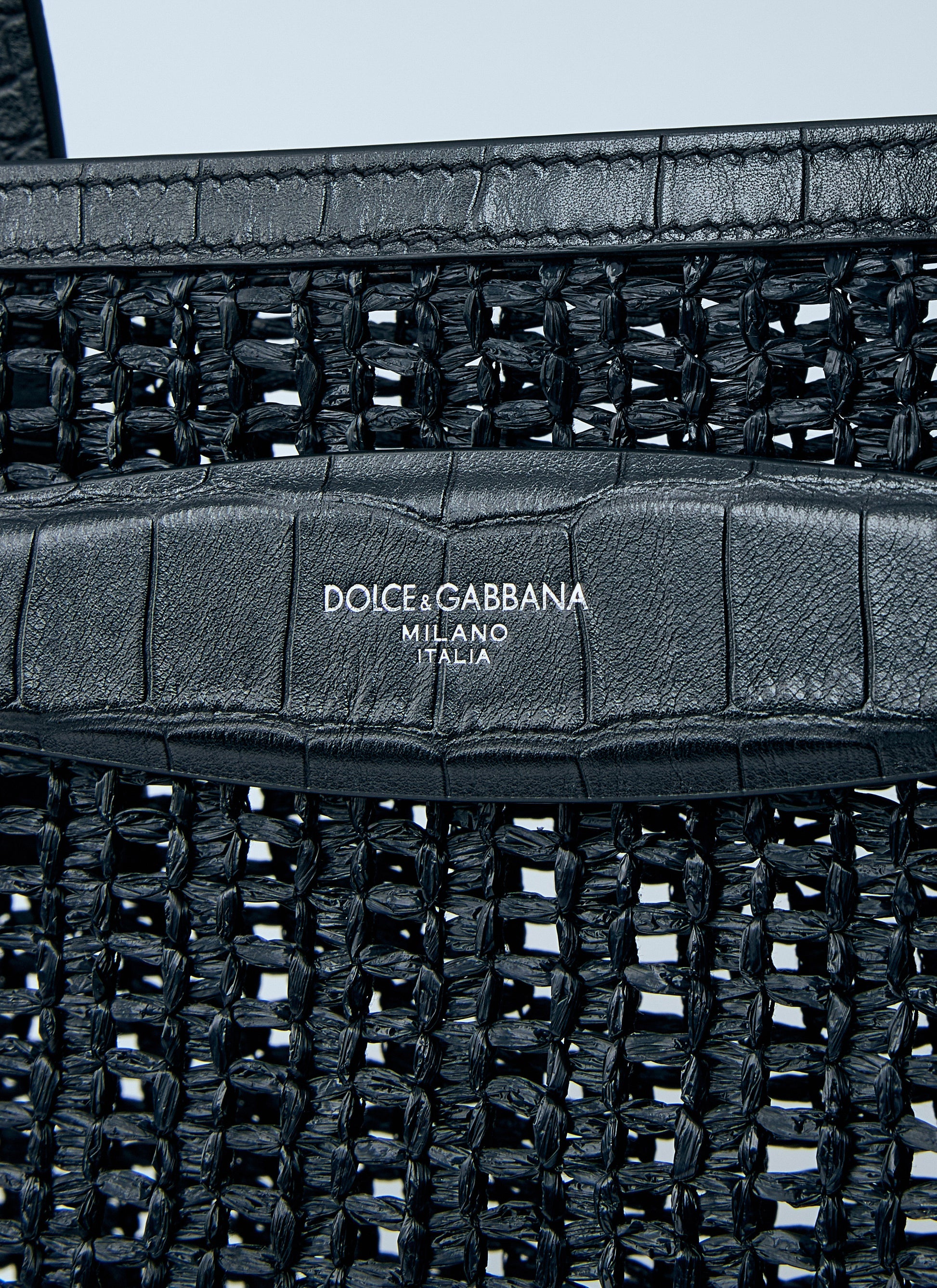 Dolce & Gabbana Men Woven Mesh Tote Bag DOLCE & GABBANA