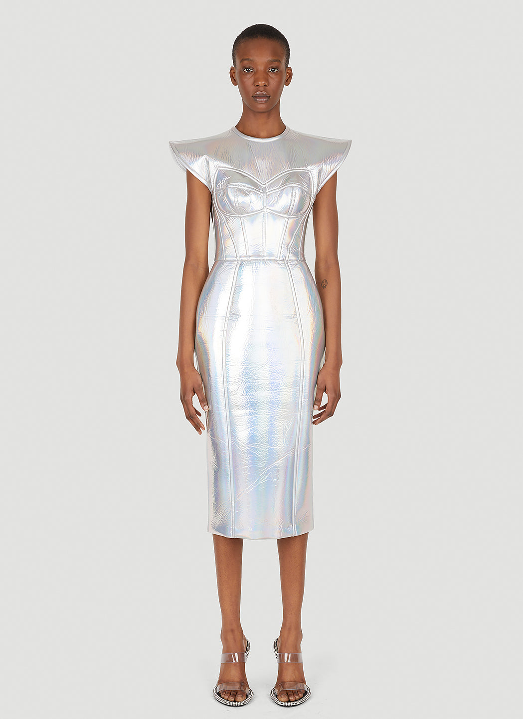 Dolce & Gabbana Women Metallic Bustier Dress DOLCE & GABBANA