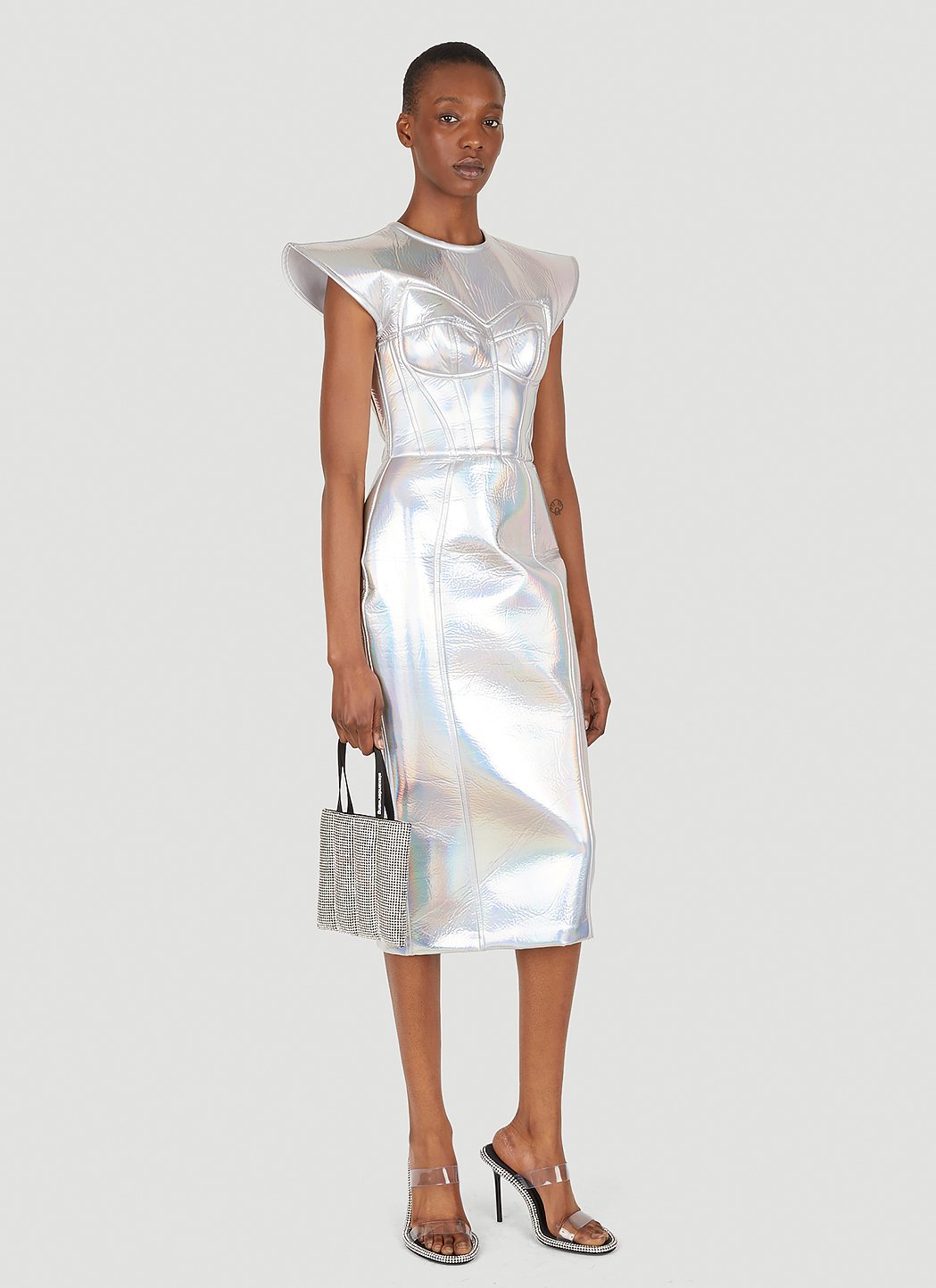 Dolce & Gabbana Women Metallic Bustier Dress DOLCE & GABBANA