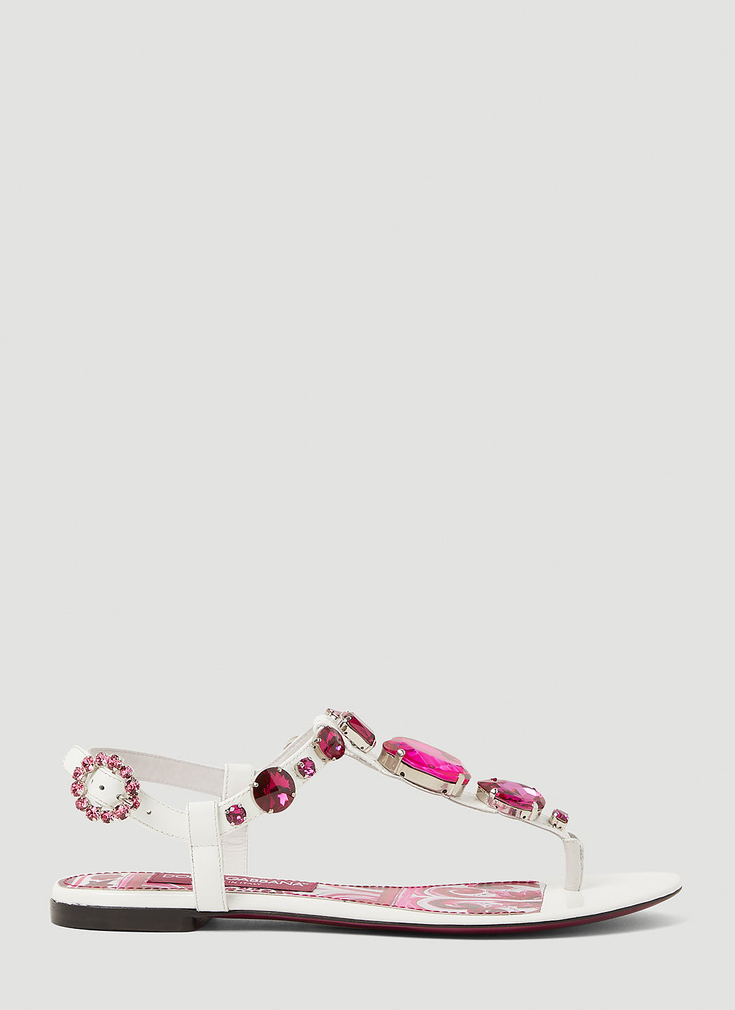 Dolce & Gabbana Women Crystal Embellished Majolica Sandals DOLCE & GABBANA