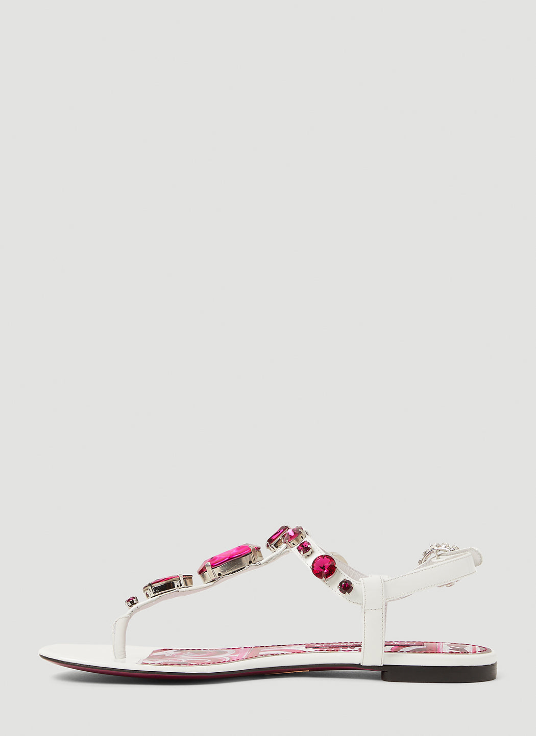 Dolce & Gabbana Women Crystal Embellished Majolica Sandals DOLCE & GABBANA
