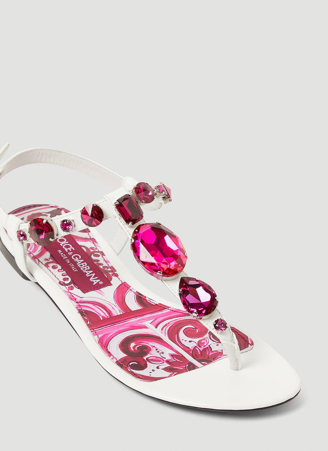 Dolce & Gabbana Women Crystal Embellished Majolica Sandals DOLCE & GABBANA