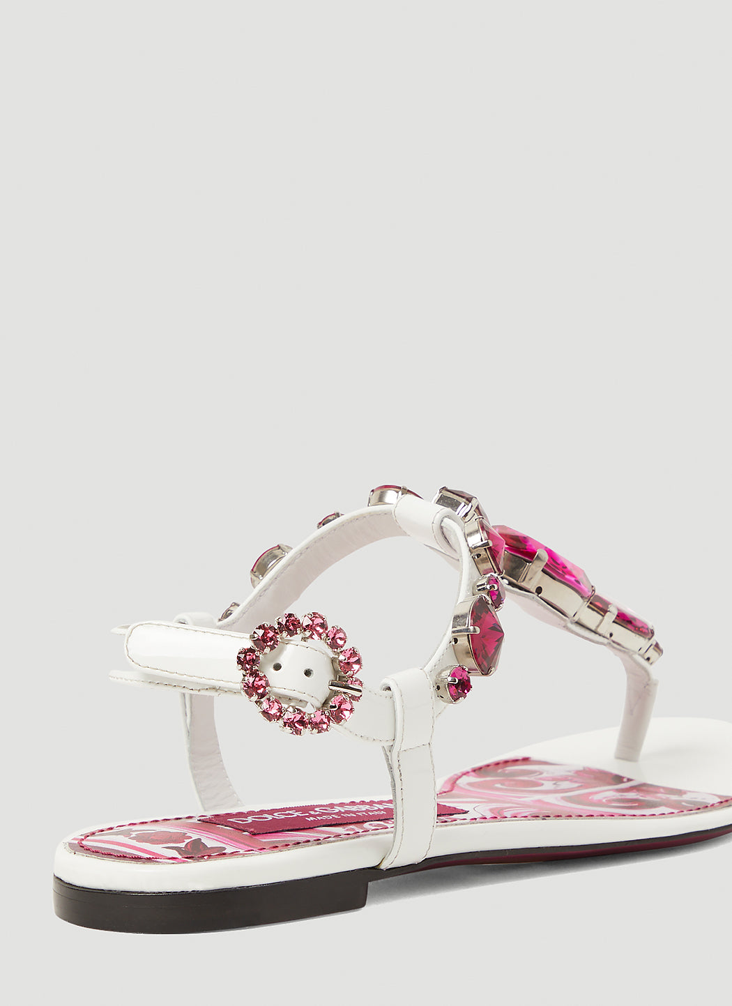 Dolce & Gabbana Women Crystal Embellished Majolica Sandals DOLCE & GABBANA