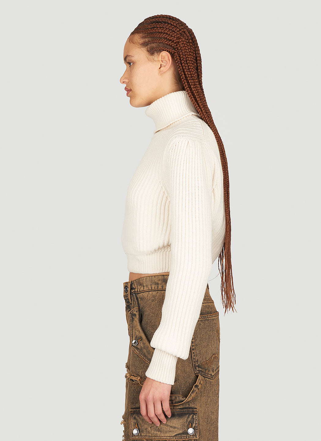 Dolce & Gabbana Women Crop Rib Sweater DOLCE & GABBANA