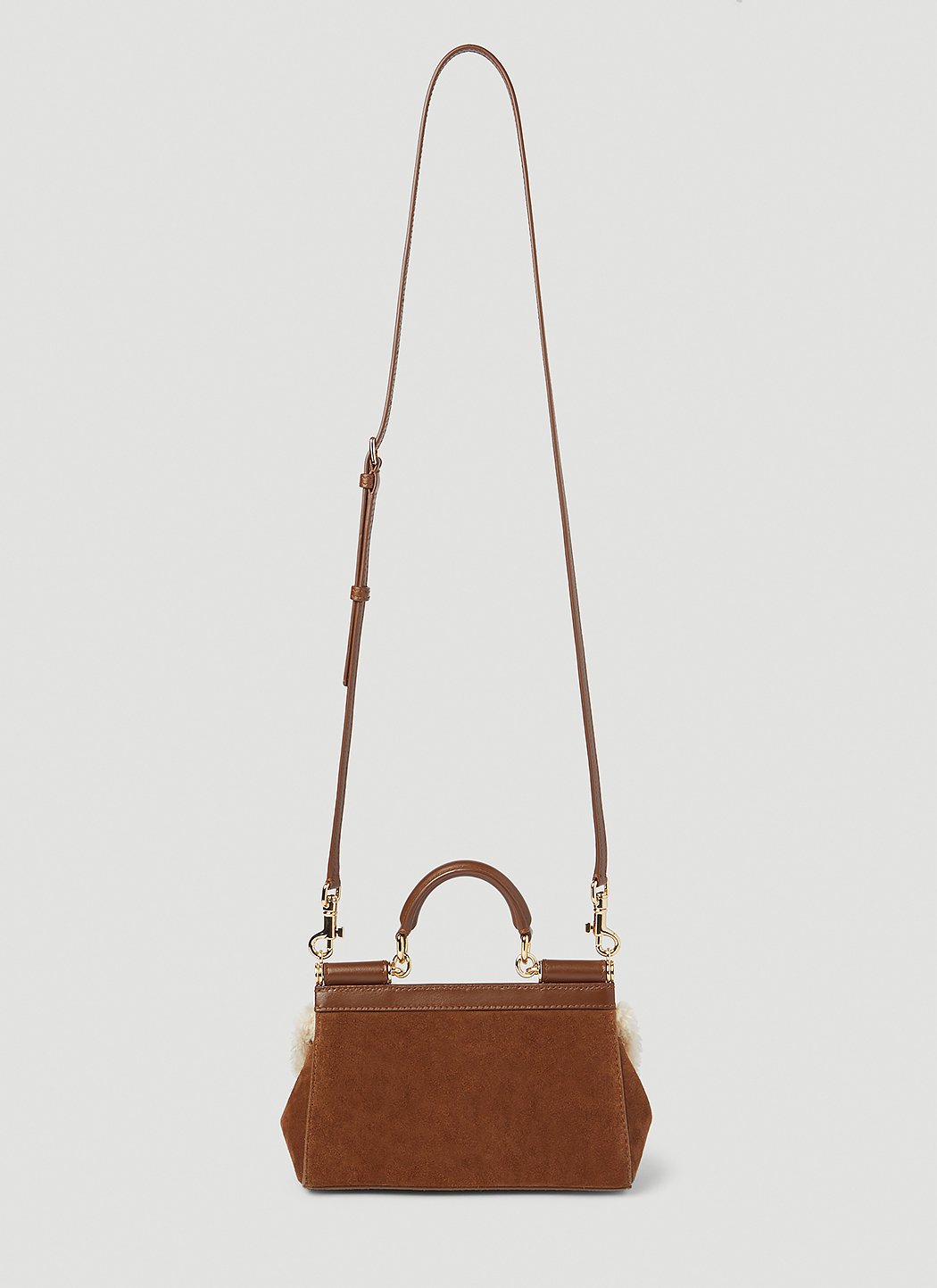 Dolce & Gabbana Women Sicily Suede Small Handbag DOLCE & GABBANA
