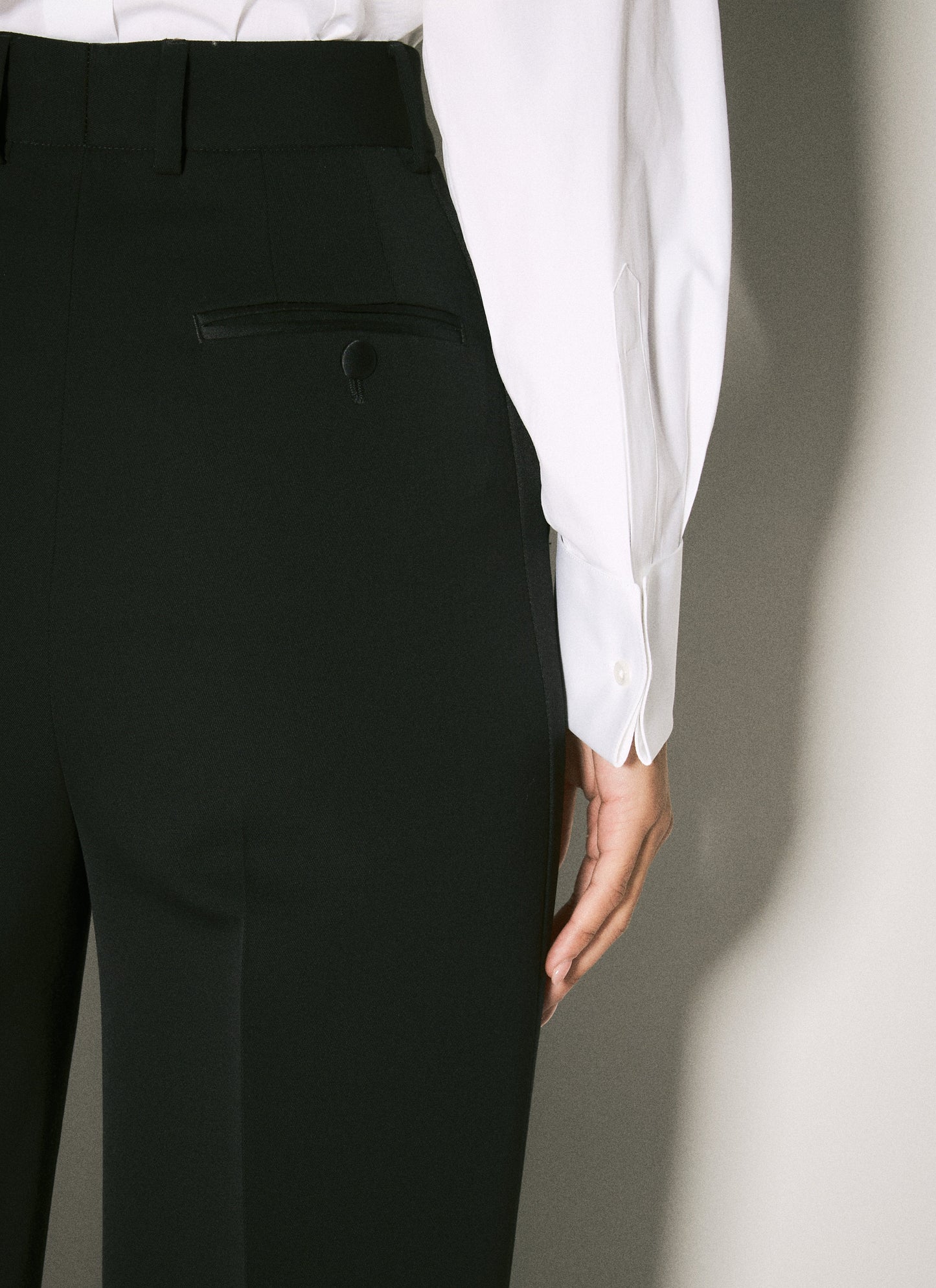 Dolce & Gabbana Women Wool Gabardine Tuxedo Pants DOLCE & GABBANA