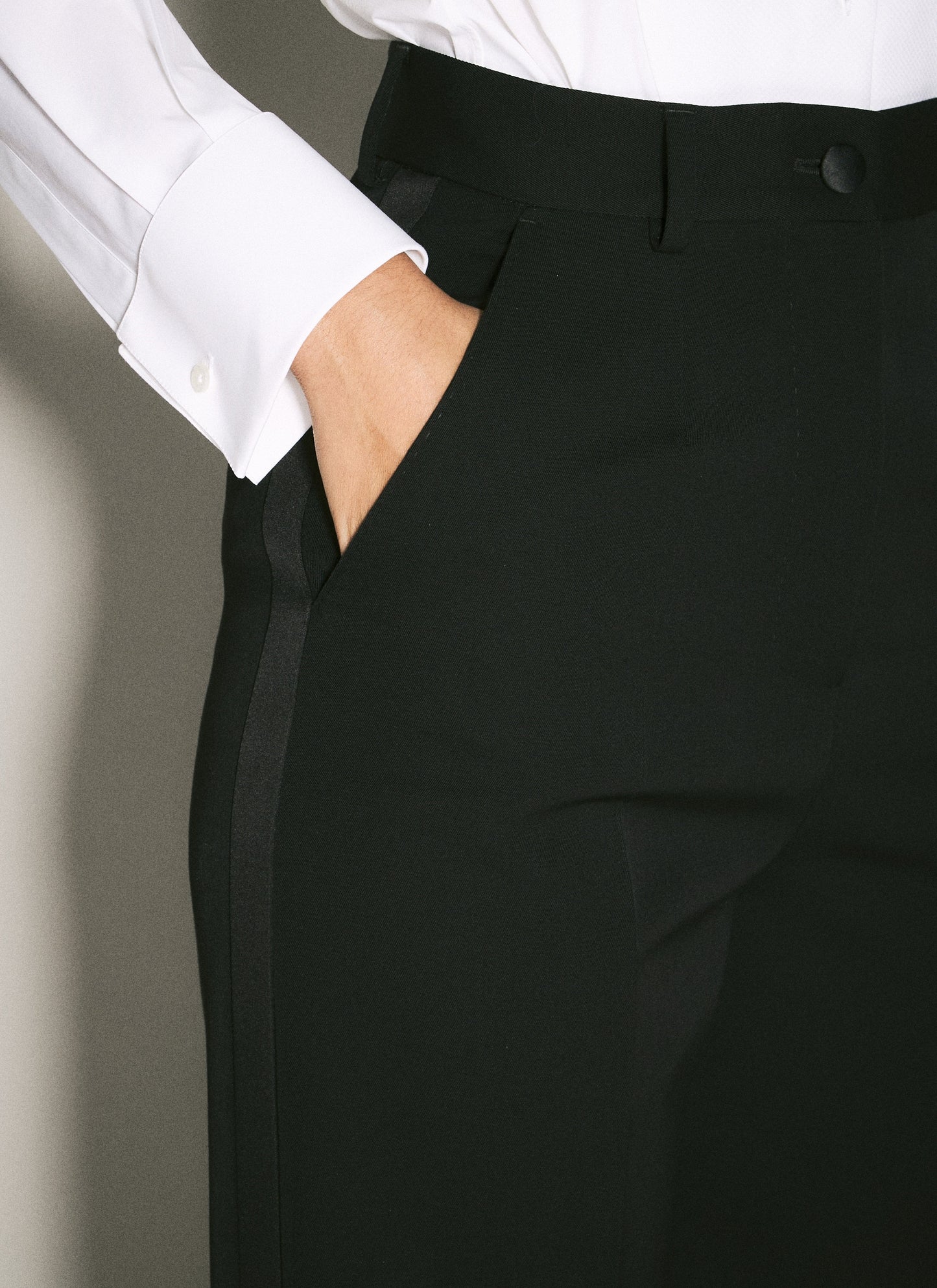 Dolce & Gabbana Women Wool Gabardine Tuxedo Pants DOLCE & GABBANA
