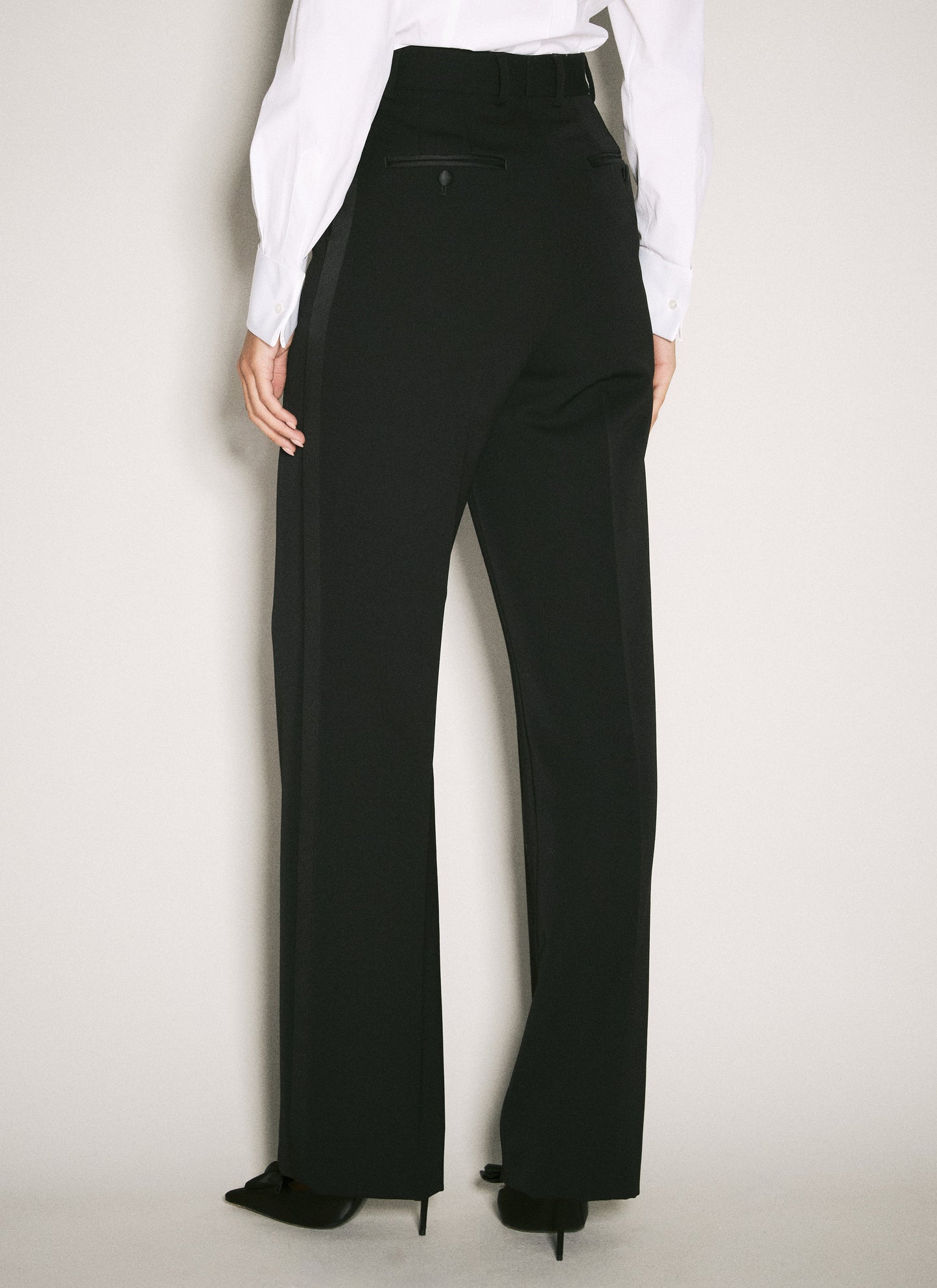 Dolce & Gabbana Women Wool Gabardine Tuxedo Pants DOLCE & GABBANA