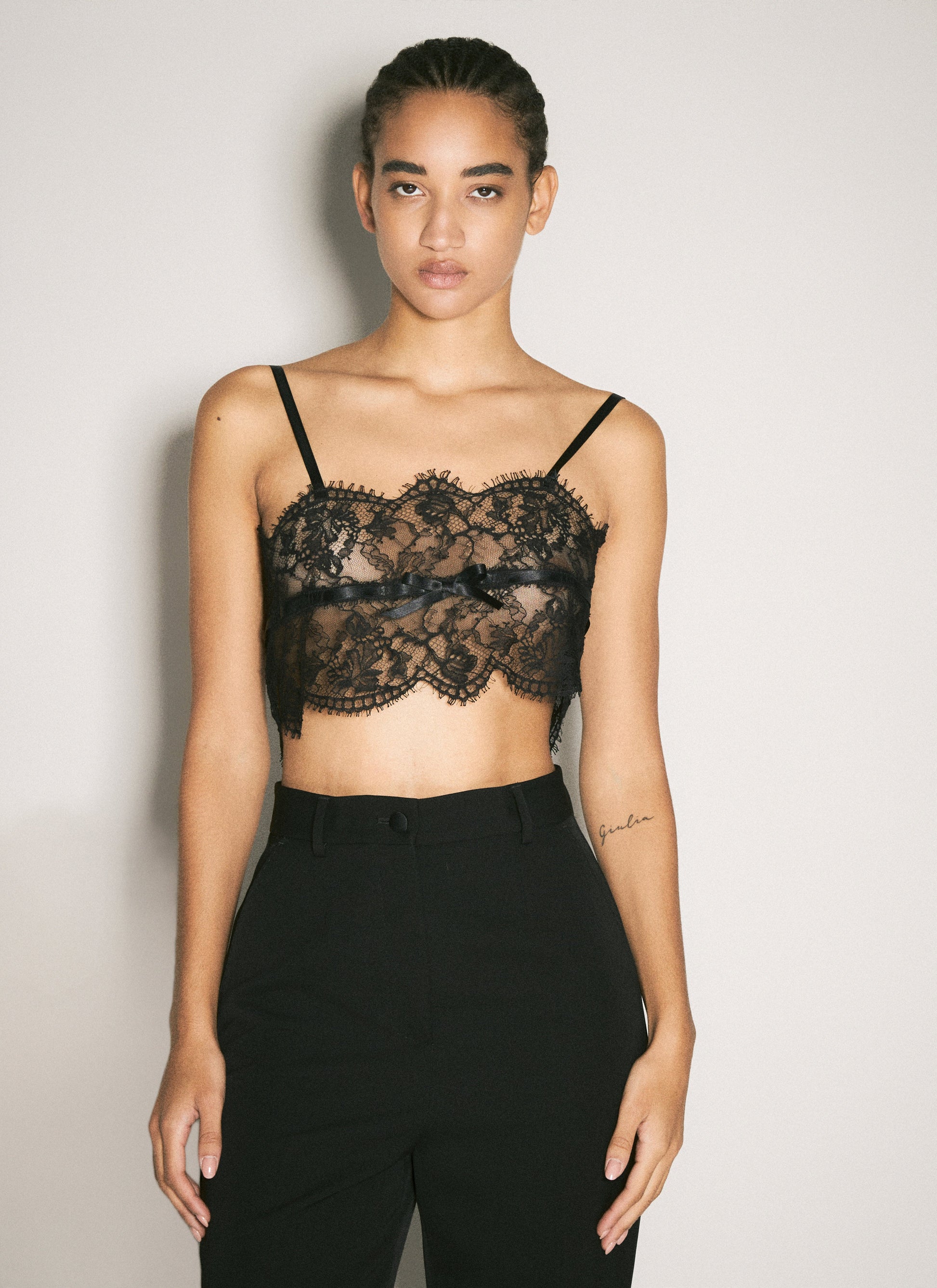 Dolce & Gabbana Women Lace Lingerie Top DOLCE & GABBANA