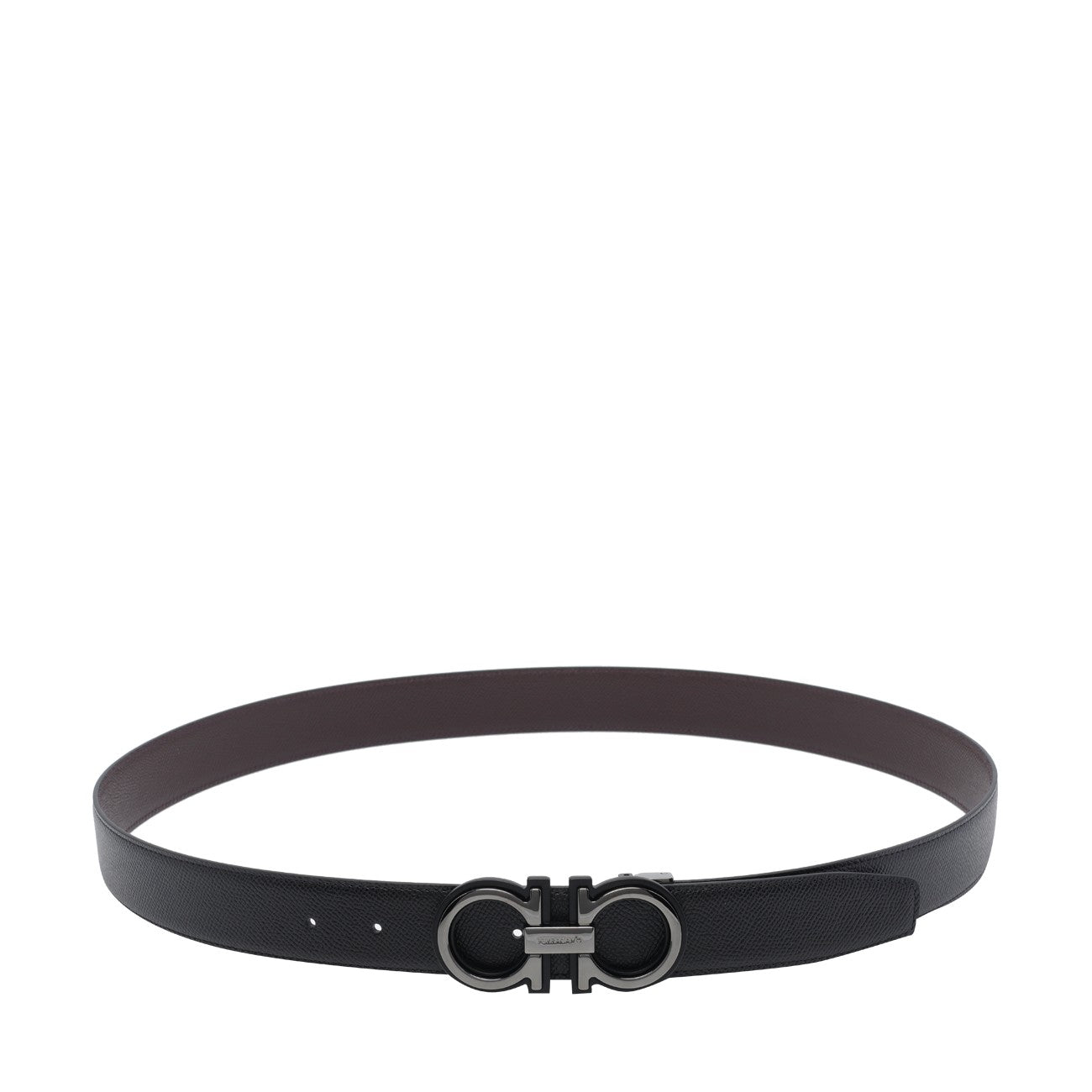 Ferragamo Men Double Adjustable Gancini Belt FERRAGAMO