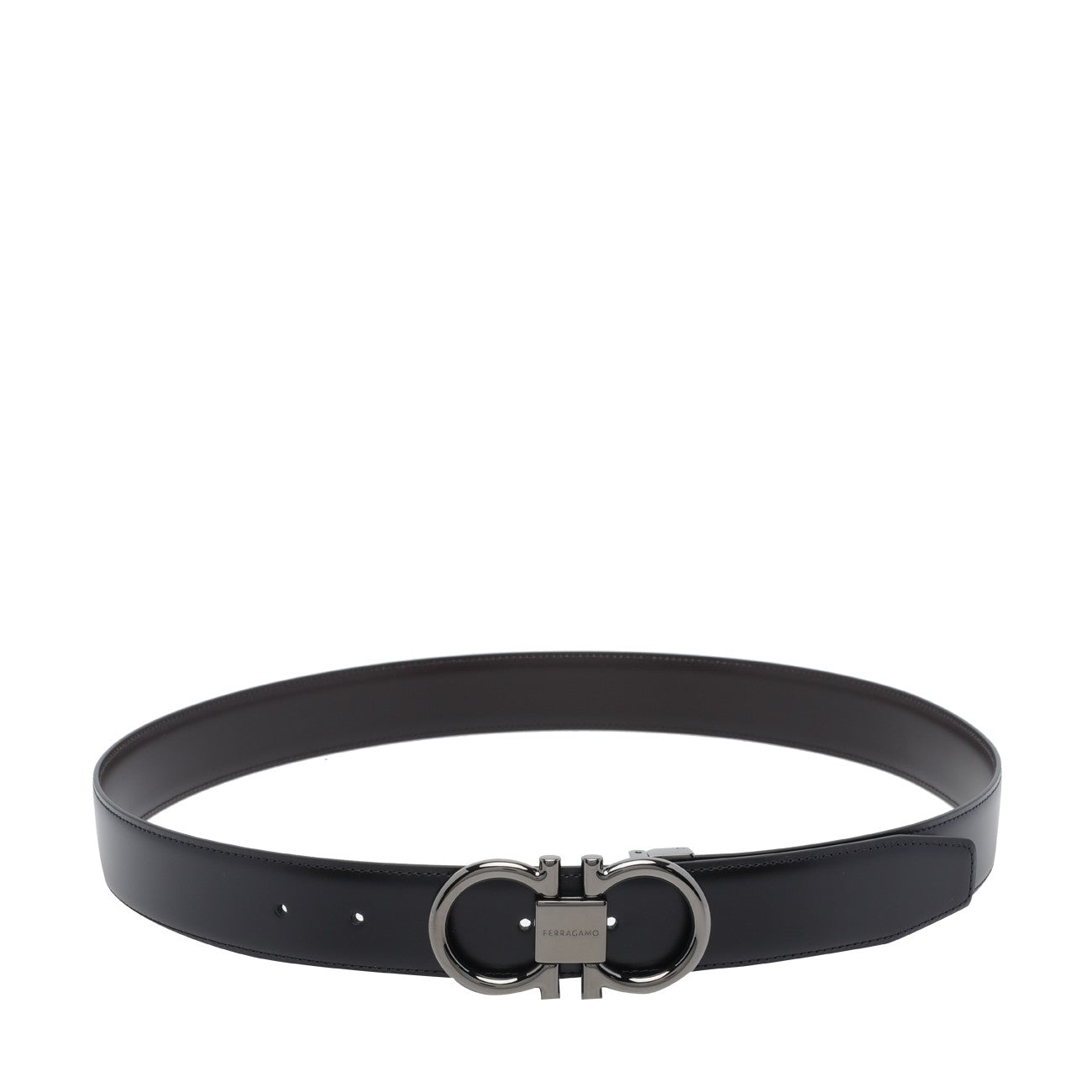 Ferragamo Men Double Adjustable Gancini Belt FERRAGAMO