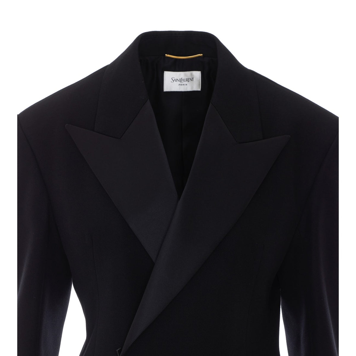 Saint Laurent Women Double-Breasted Tuxedo Grain De Poudre Jacket SAINT LAURENT