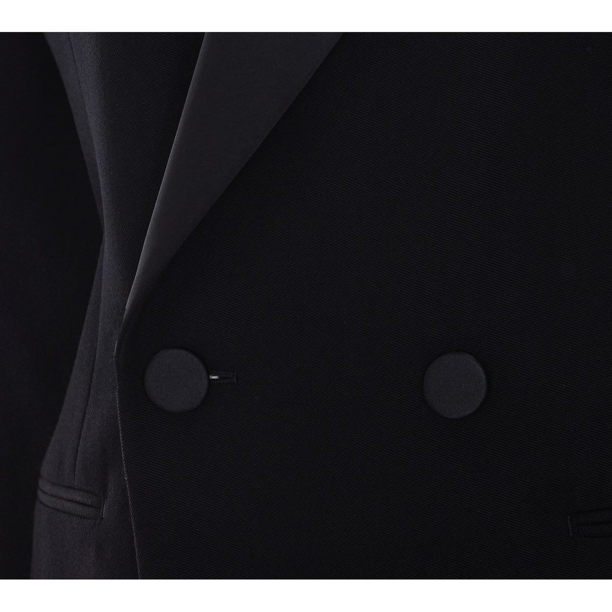 Saint Laurent Women Double-Breasted Tuxedo Grain De Poudre Jacket SAINT LAURENT