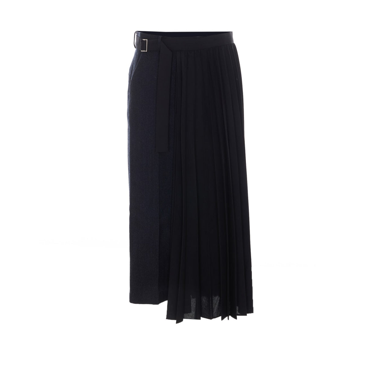 Sacai Women Double-Faced Herringbone X Suiting Skirt SACAI