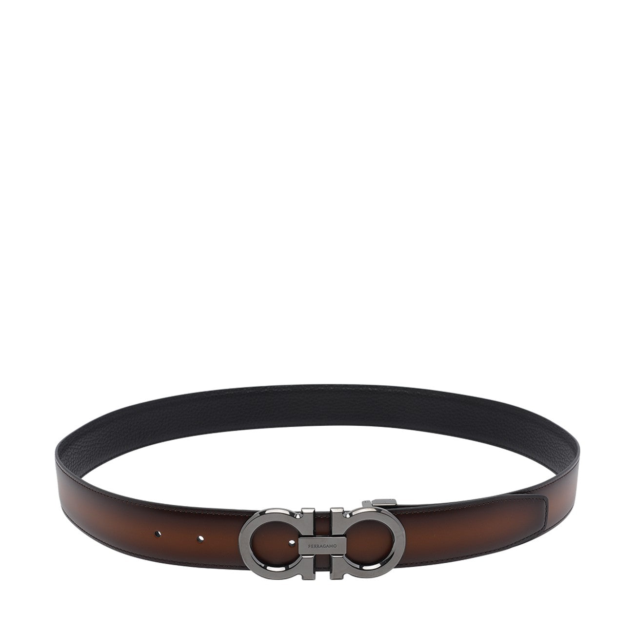 Ferragamo Men Double Gancini Adjustable And Reversible Belt FERRAGAMO