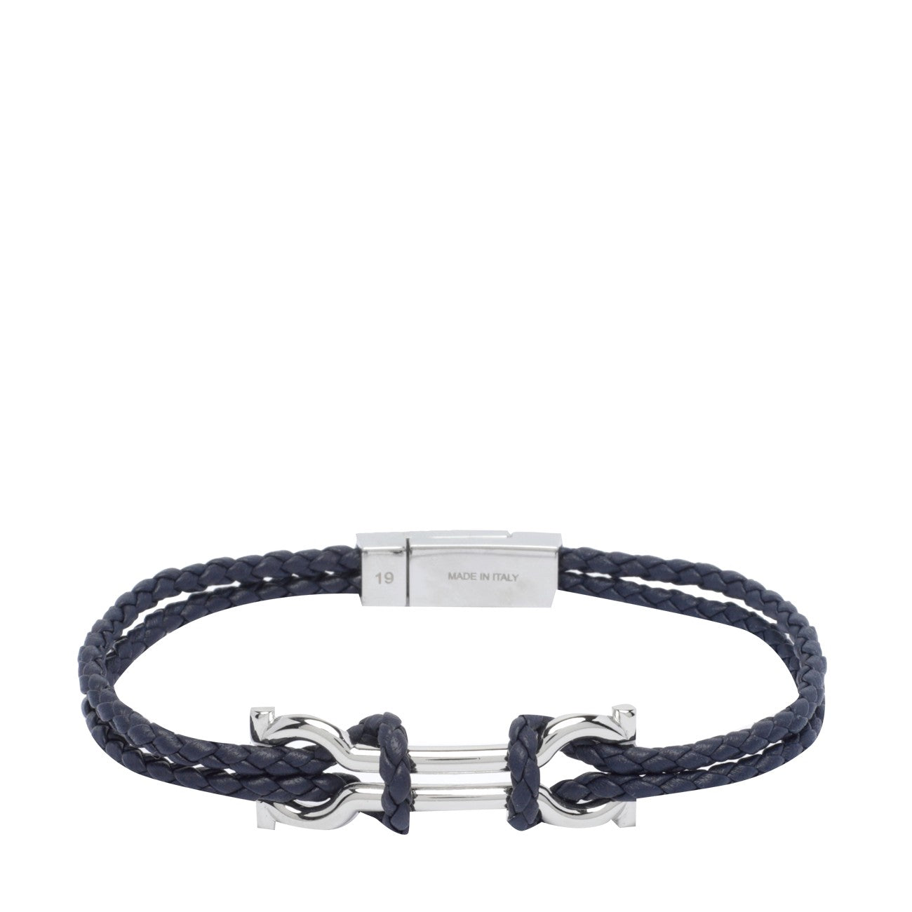 Ferragamo Men Double Gancini Bracelet FERRAGAMO