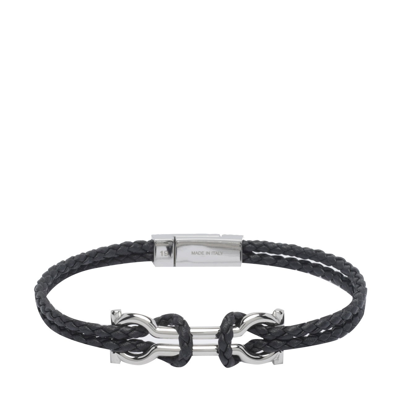 Ferragamo Men Double Gancini Bracelet FERRAGAMO
