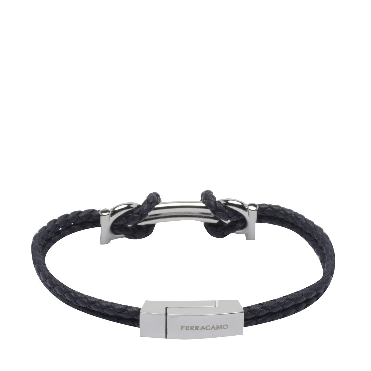 Ferragamo Men Double Gancini Bracelet FERRAGAMO