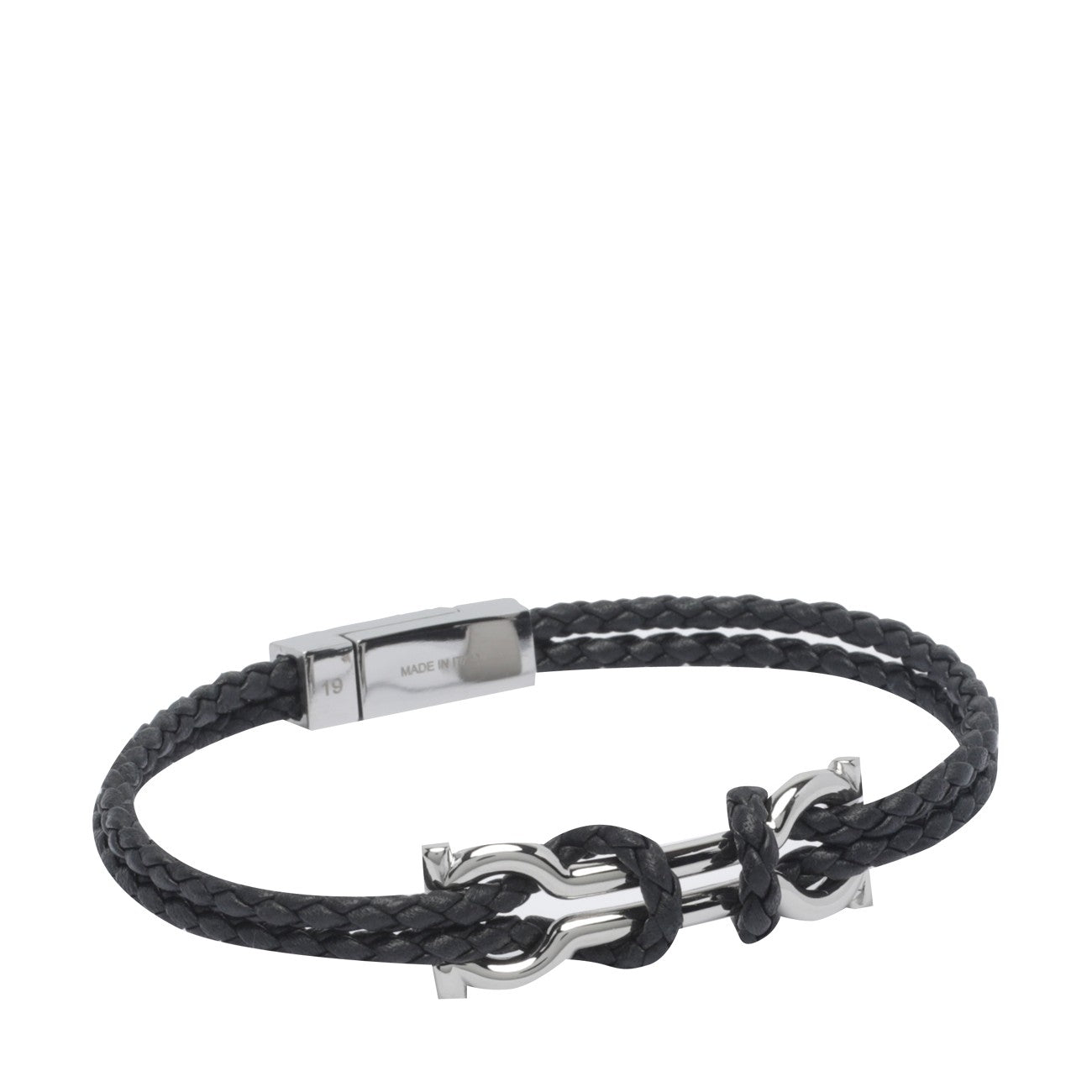 Ferragamo Men Double Gancini Bracelet FERRAGAMO