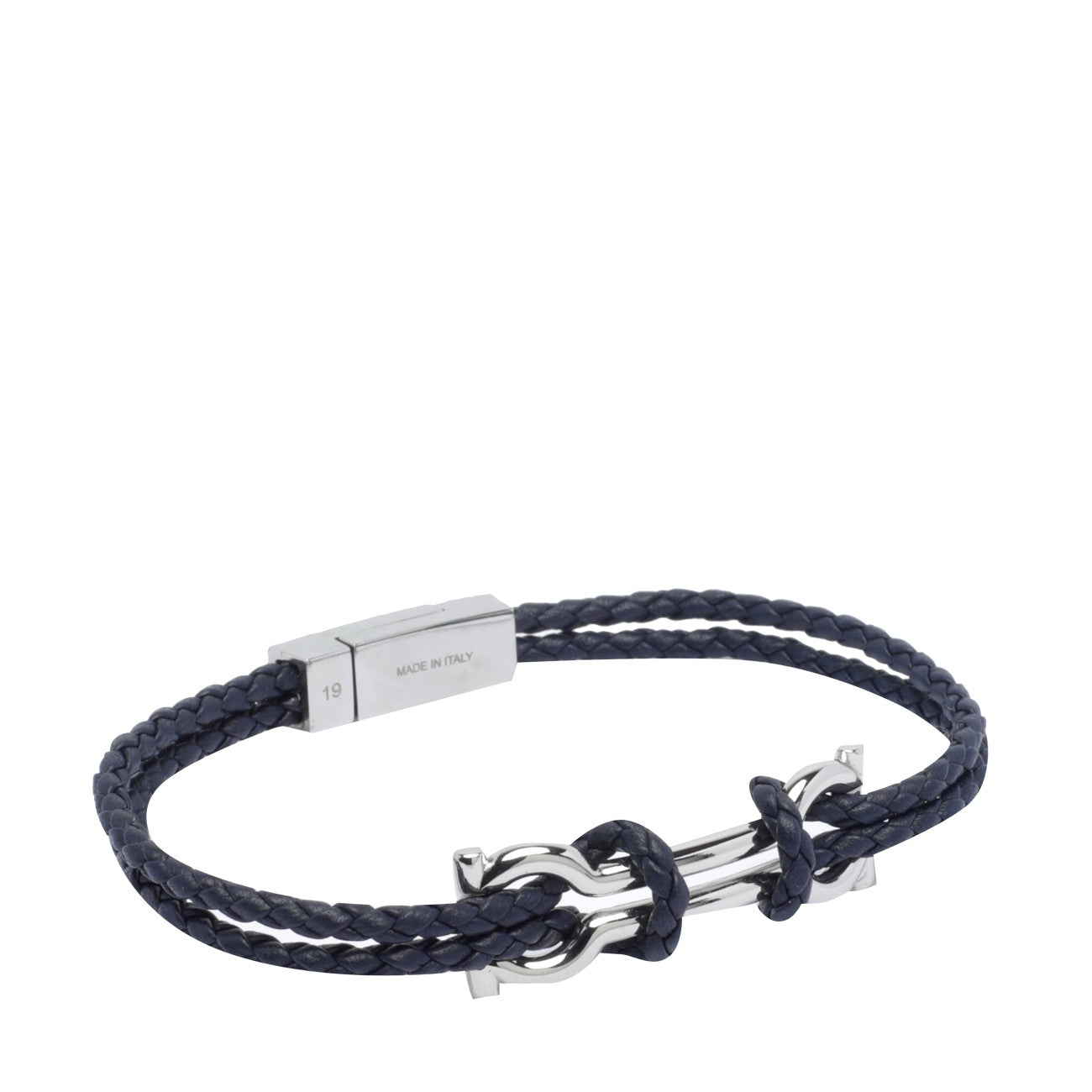 Ferragamo Men Double Gancini Bracelet FERRAGAMO