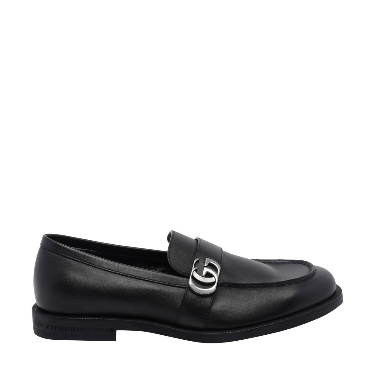 Gucci Men Double Gg Logo Loafers GUCCI