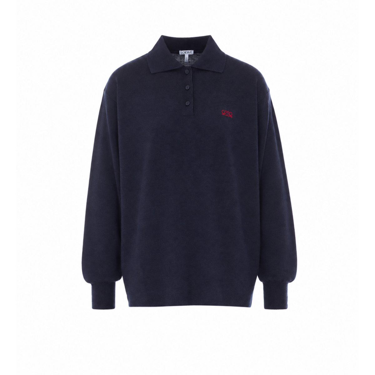 Loewe Women Double L Logo Polo Sweater LOEWE