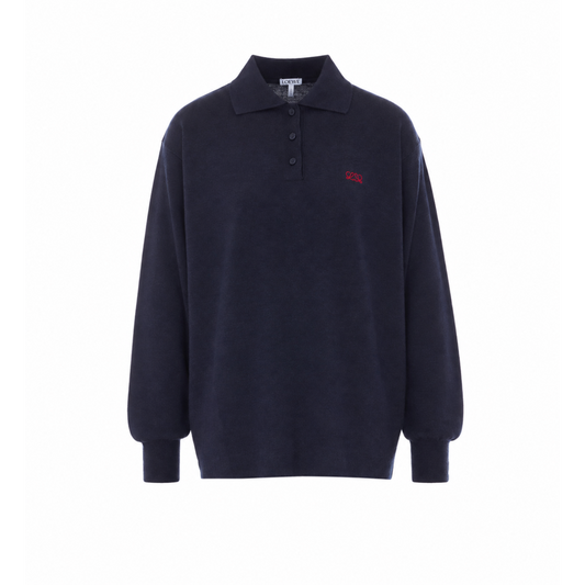 Loewe Women Double L Logo Polo Sweater LOEWE