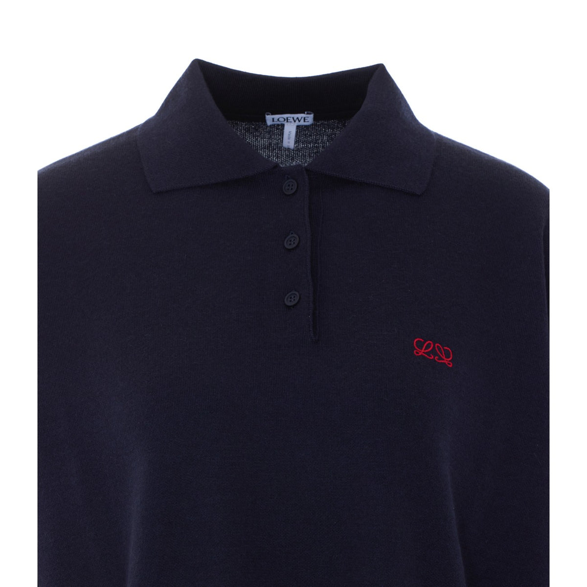 Loewe Women Double L Logo Polo Sweater LOEWE