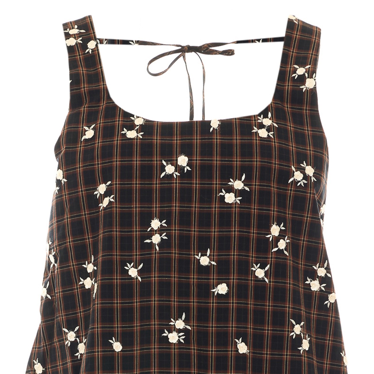 Ganni Women Dress In Printed Check GANNI