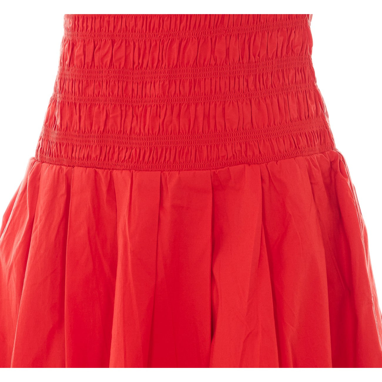 Ganni Women Dress In Smocked Cotton GANNI