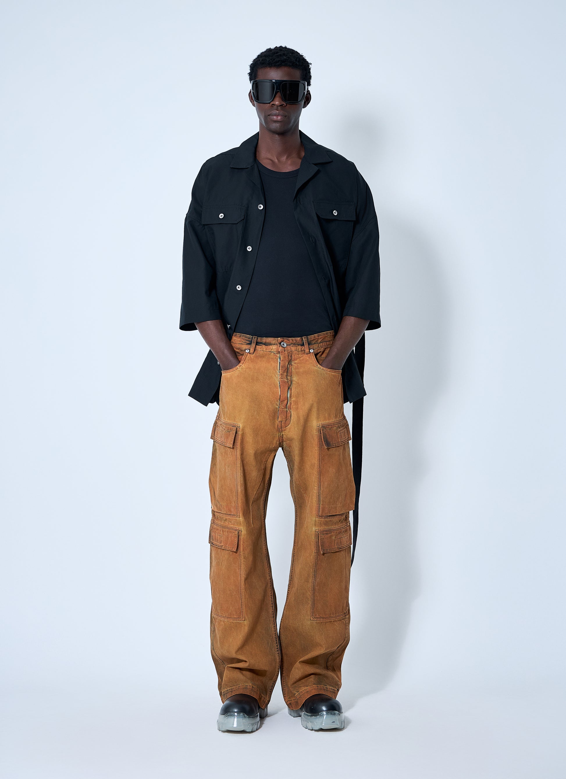 Rick Owens Drkshdw Men Double Cargo Jumbo Belas Jeans RICK OWENS
