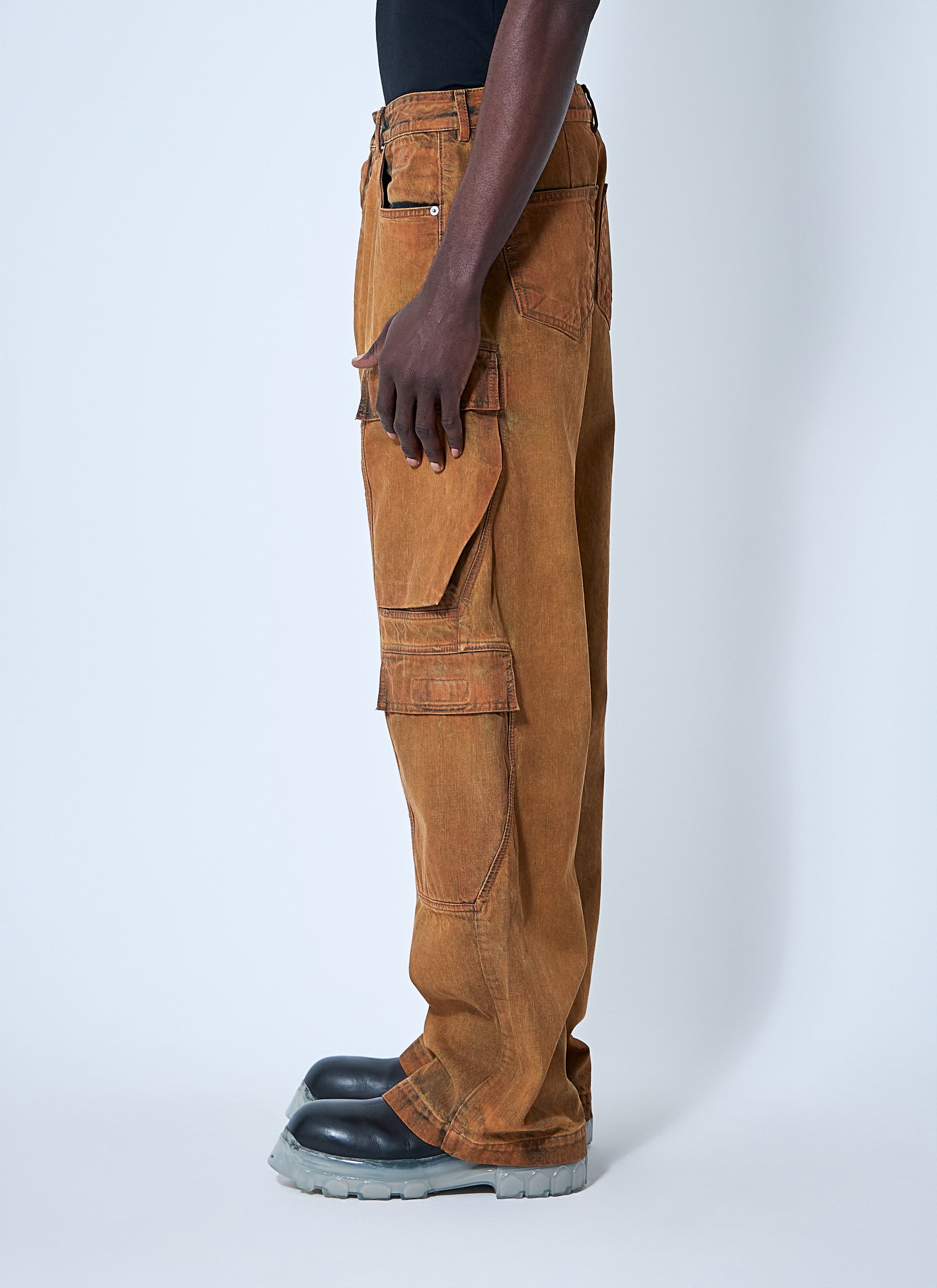 Rick Owens Drkshdw Men Double Cargo Jumbo Belas Jeans RICK OWENS