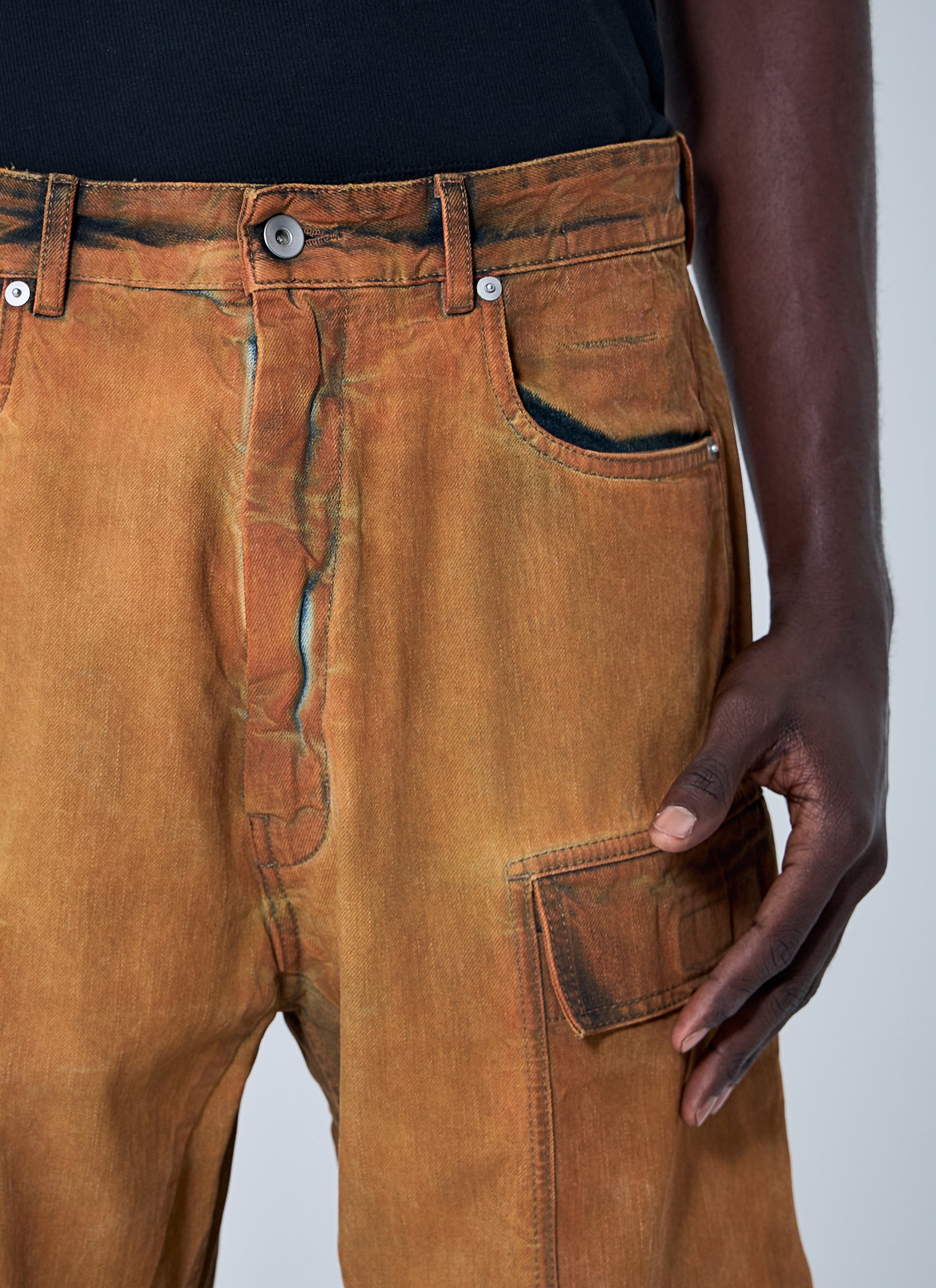 Rick Owens Drkshdw Men Double Cargo Jumbo Belas Jeans RICK OWENS