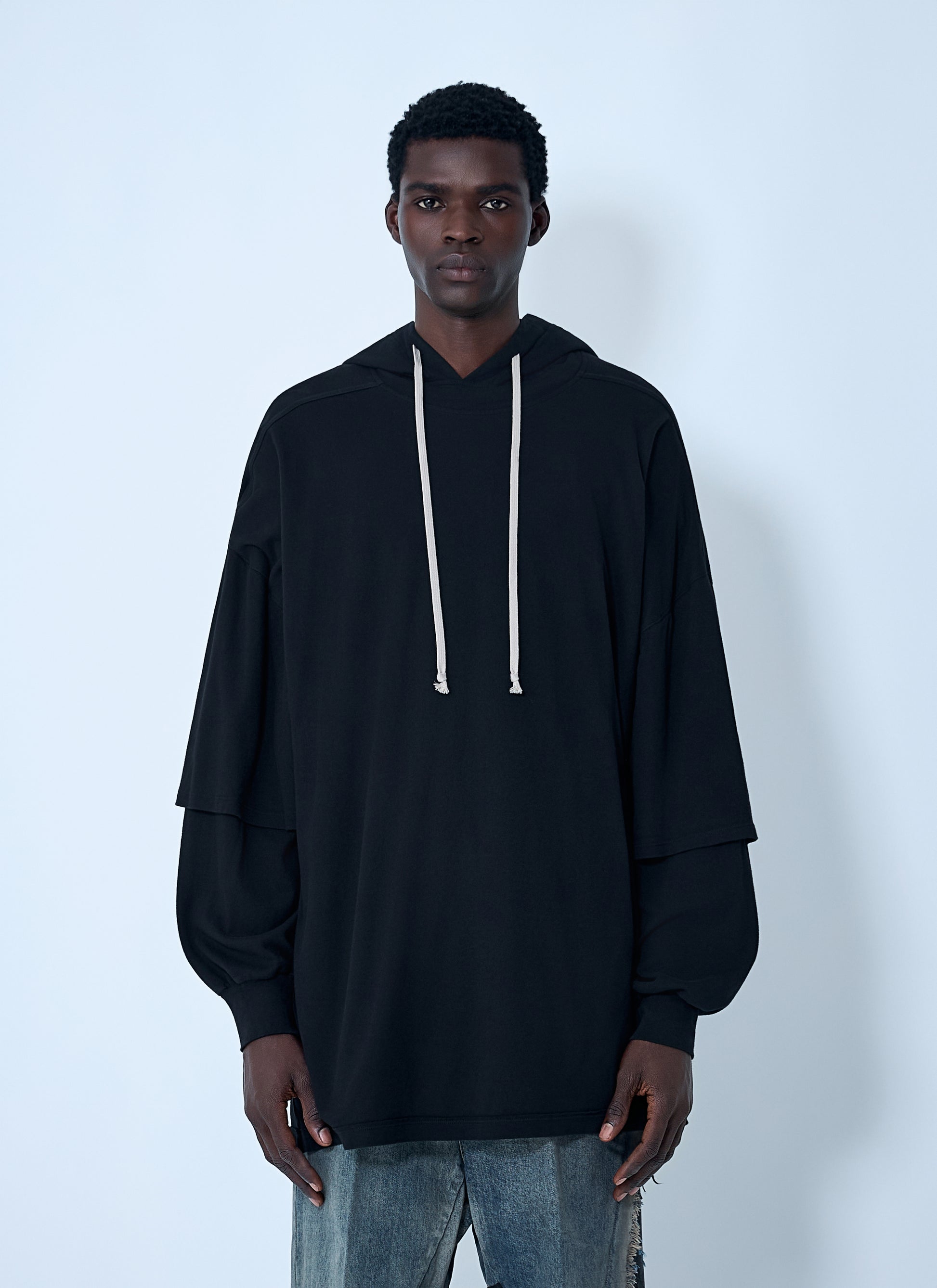 Rick Owens Drkshdw Men Tommy Hustler Hooded T-Shirt RICK OWENS