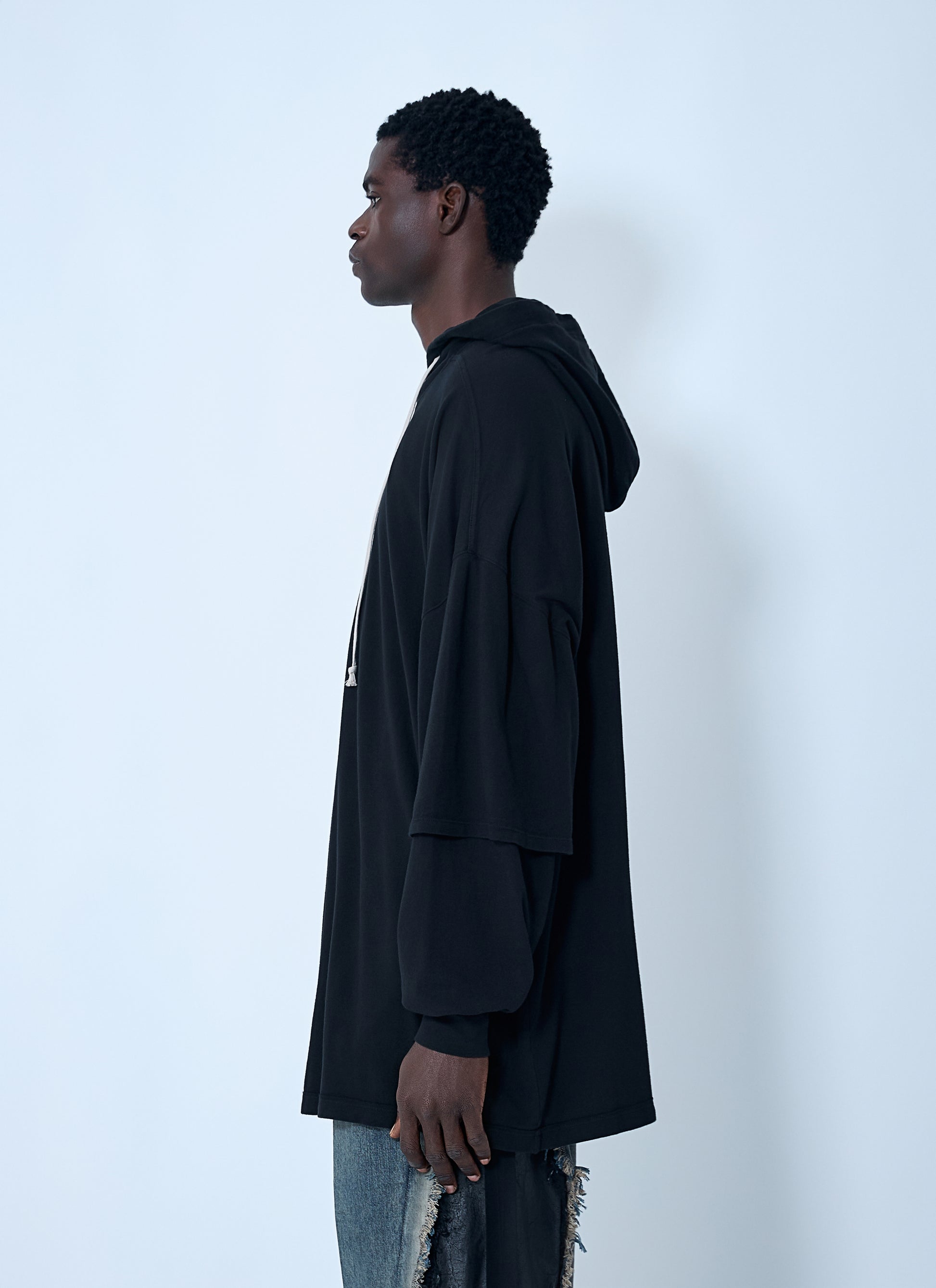 Rick Owens Drkshdw Men Tommy Hustler Hooded T-Shirt RICK OWENS