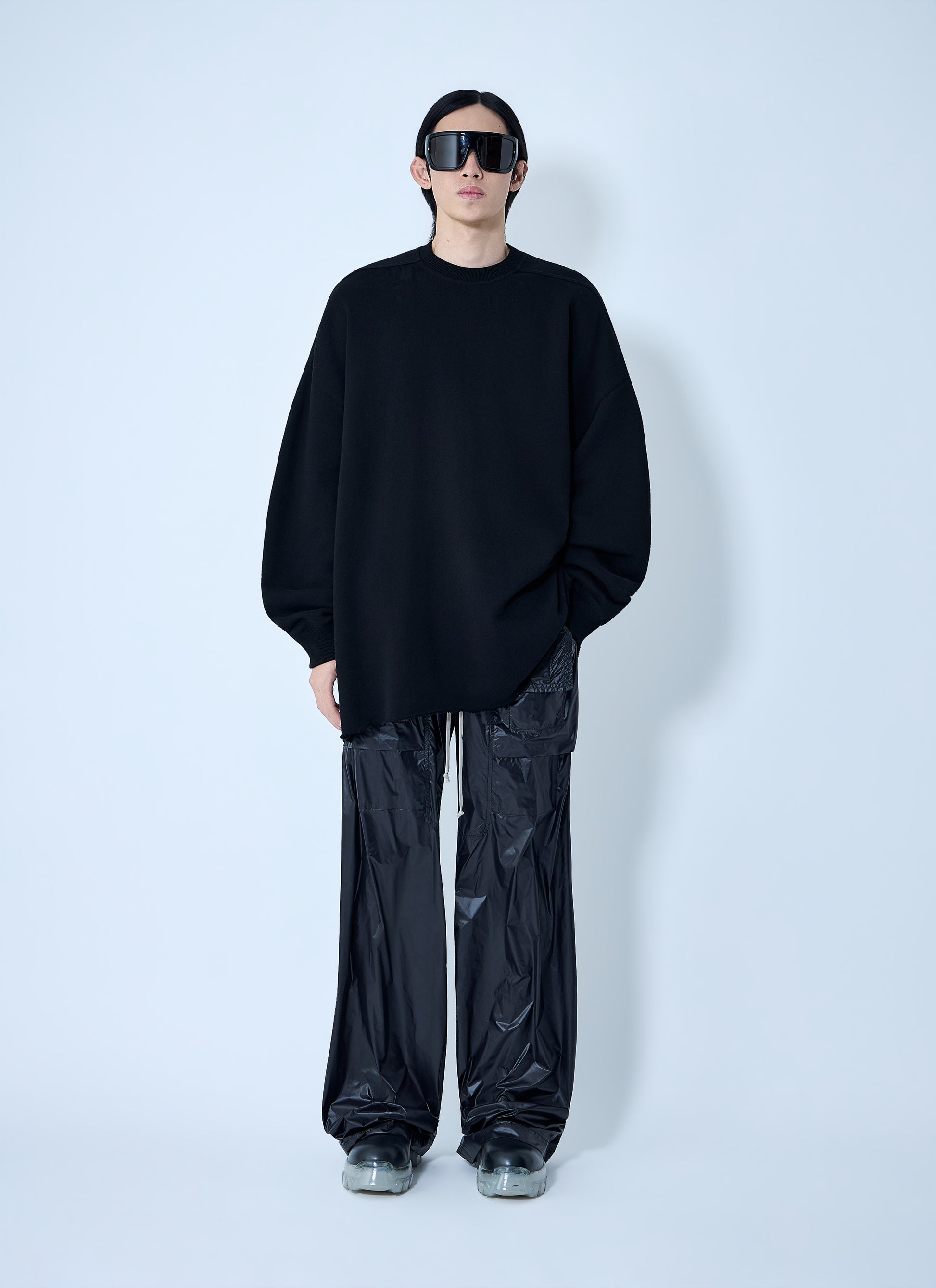Rick Owens Drkshdw Men Creatch Wide Cargo Drawstring Pants RICK OWENS
