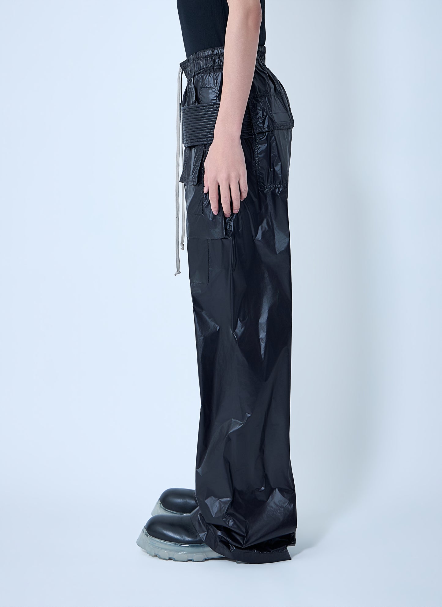 Rick Owens Drkshdw Men Creatch Wide Cargo Drawstring Pants RICK OWENS
