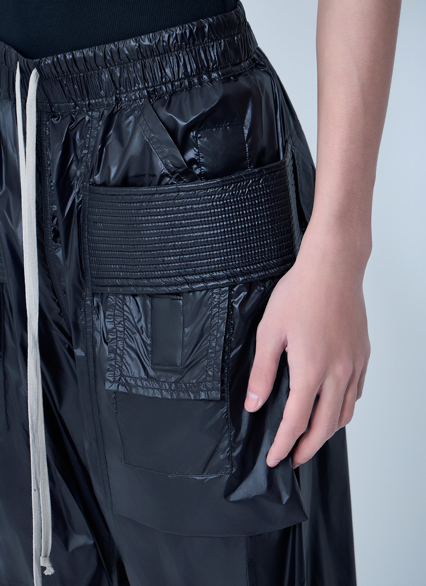Rick Owens Drkshdw Men Creatch Wide Cargo Drawstring Pants RICK OWENS