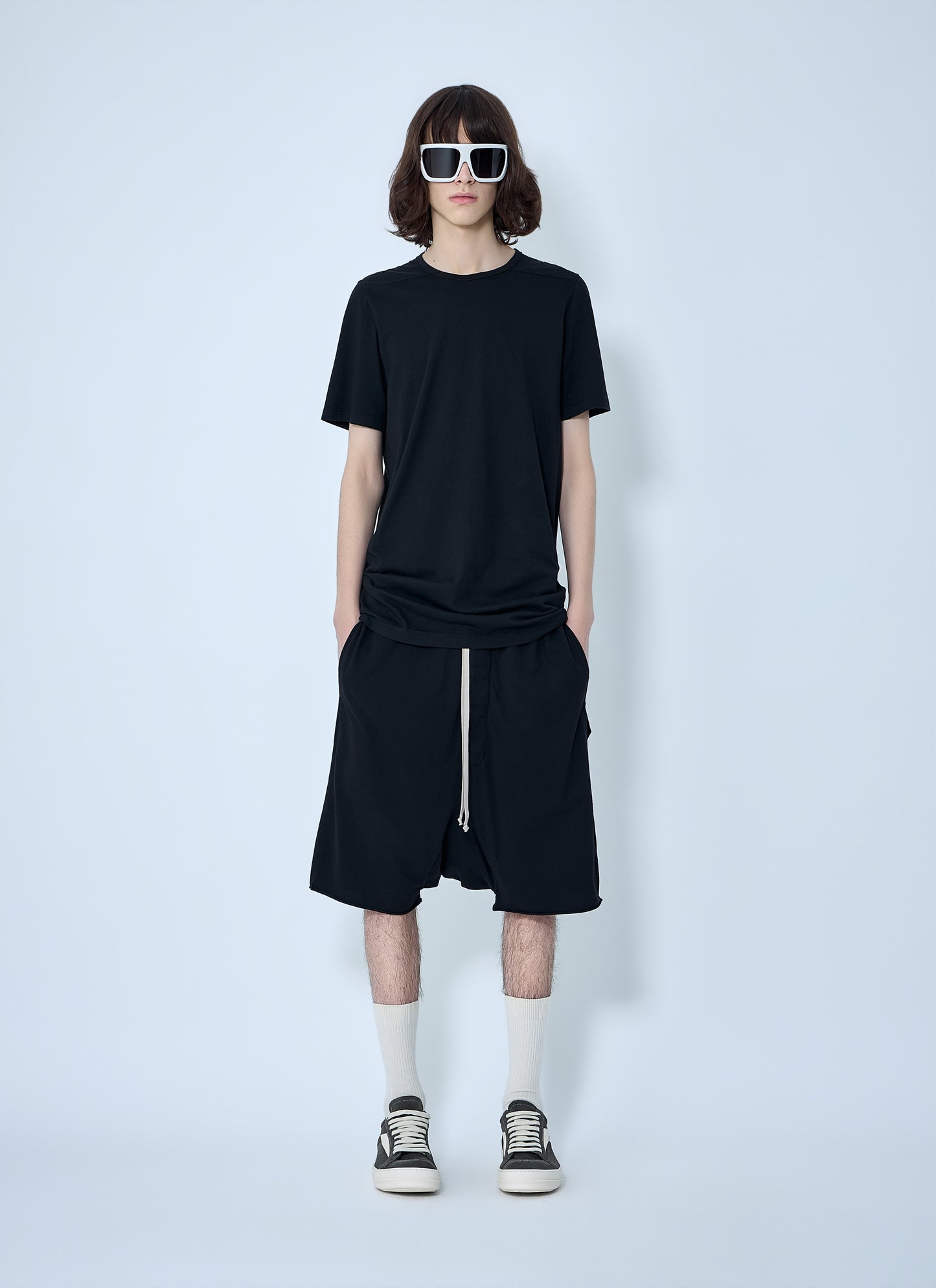 Rick Owens Drkshdw Men Drop-Crotch Drawstring Shorts RICK OWENS