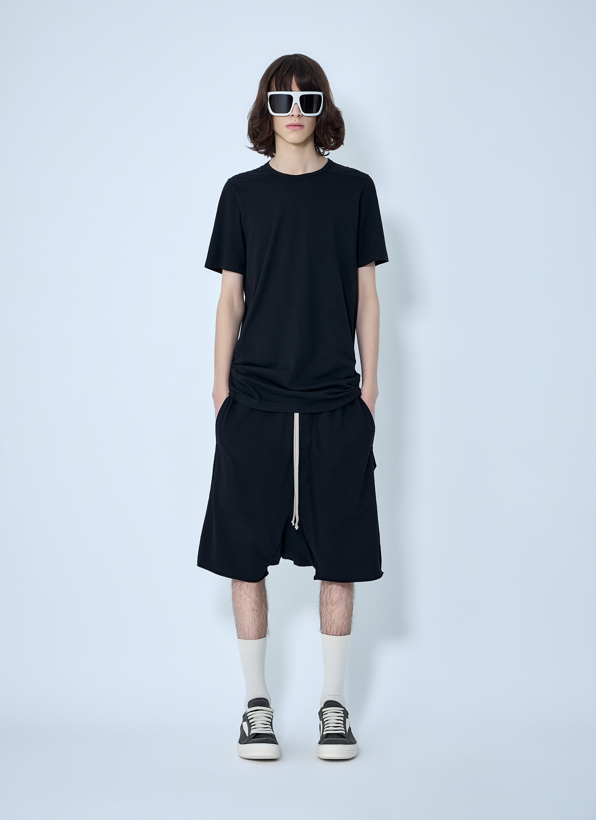 Rick Owens Drkshdw Men Drop-Crotch Drawstring Shorts RICK OWENS