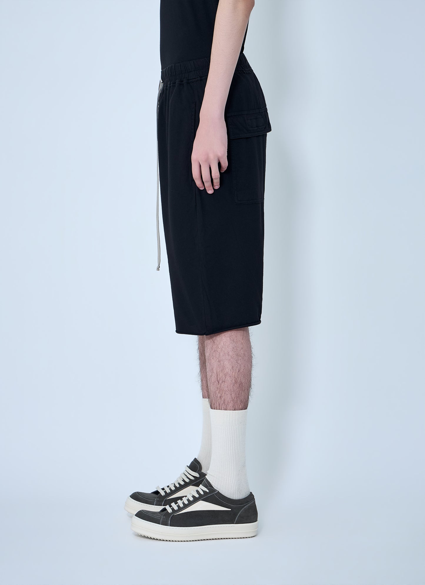 Rick Owens Drkshdw Men Drop-Crotch Drawstring Shorts RICK OWENS
