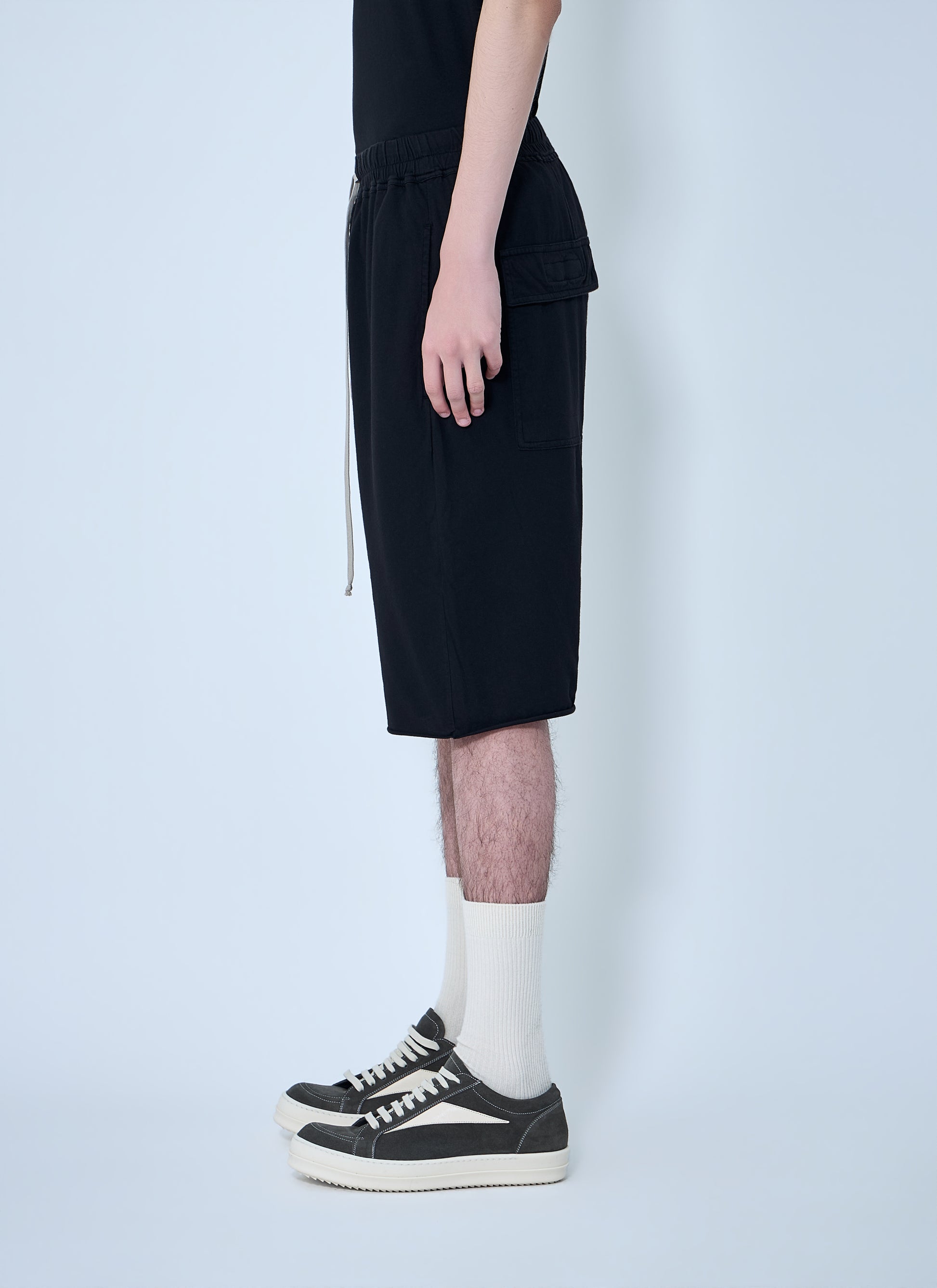 Rick Owens Drkshdw Men Drop-Crotch Drawstring Shorts RICK OWENS